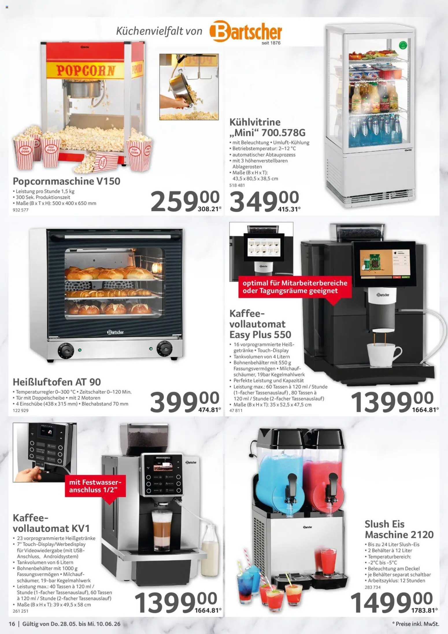 Selgros Gastronomie – gültig ab 28.05.2026 | Seite: 16 | Produkte: USB, Kaffee, Tür, Eis