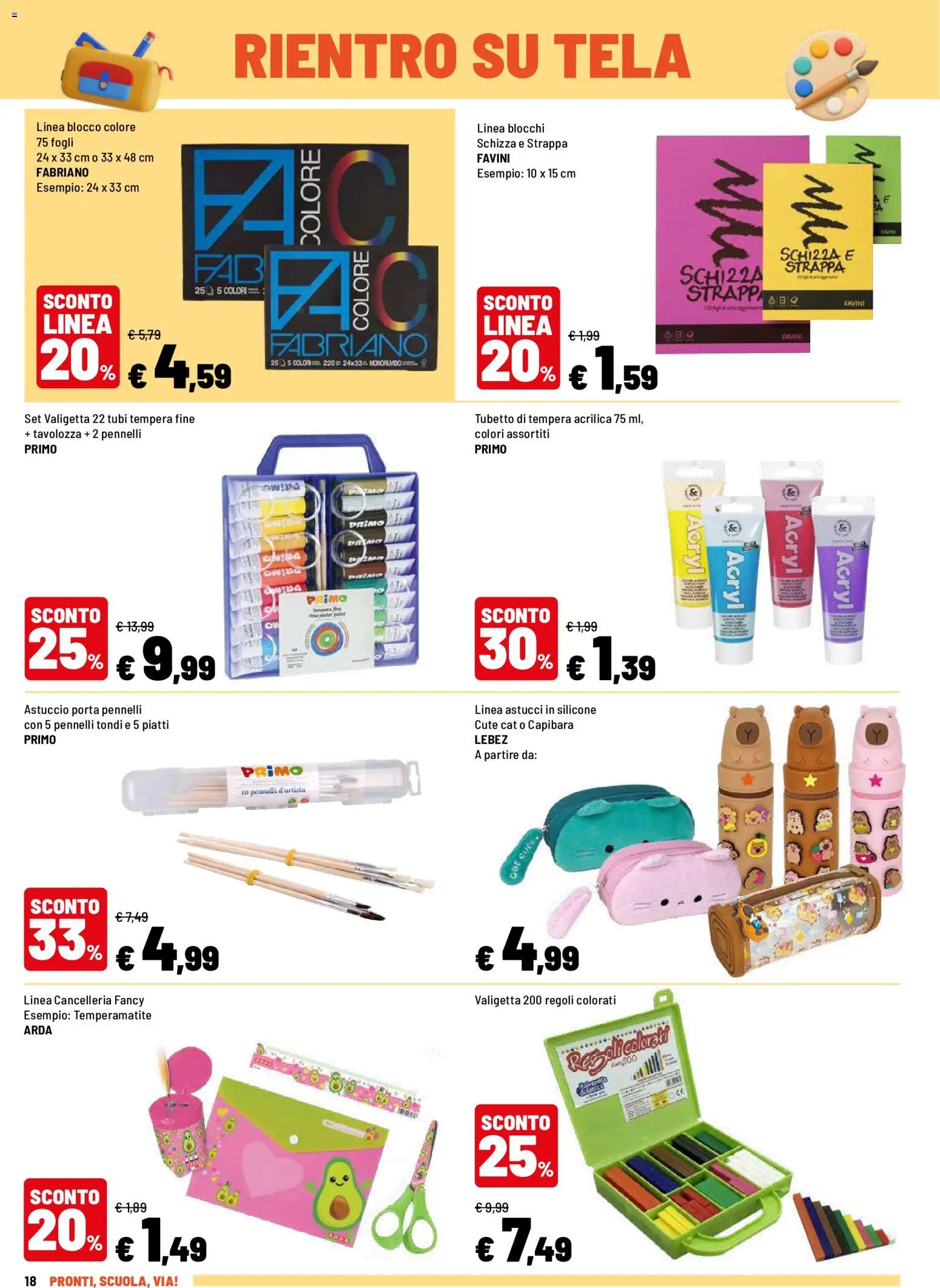 Volantino Iper del 10/08/2026 | Pagina: 18 | Prodotti: Porta, Temperamatite, Astuccio, Silicone