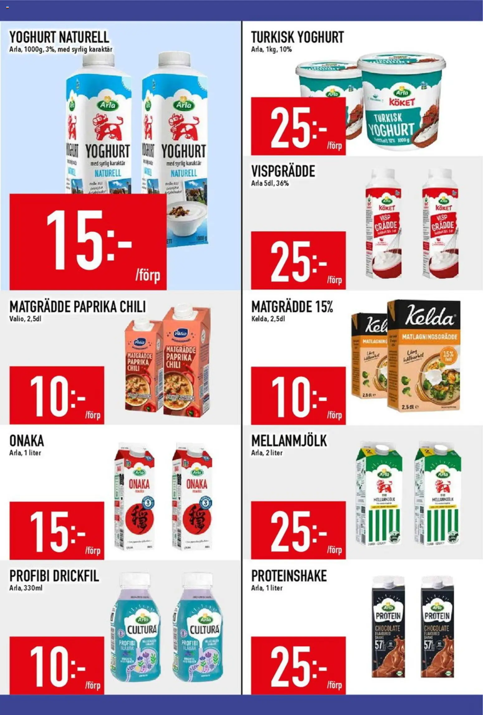 Matdax reklamblad aktuell från 29/06/2026 | Sida: 11 | Produkter: Visp, Chili, Vispgrädde, Matlagningsgrädde