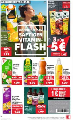 Kaufland Prospekt Leipzig ab 01.10.2026 gültig | Seite: 28 | Produkte: Orangensaft, Grapefruit, Granini, Saft