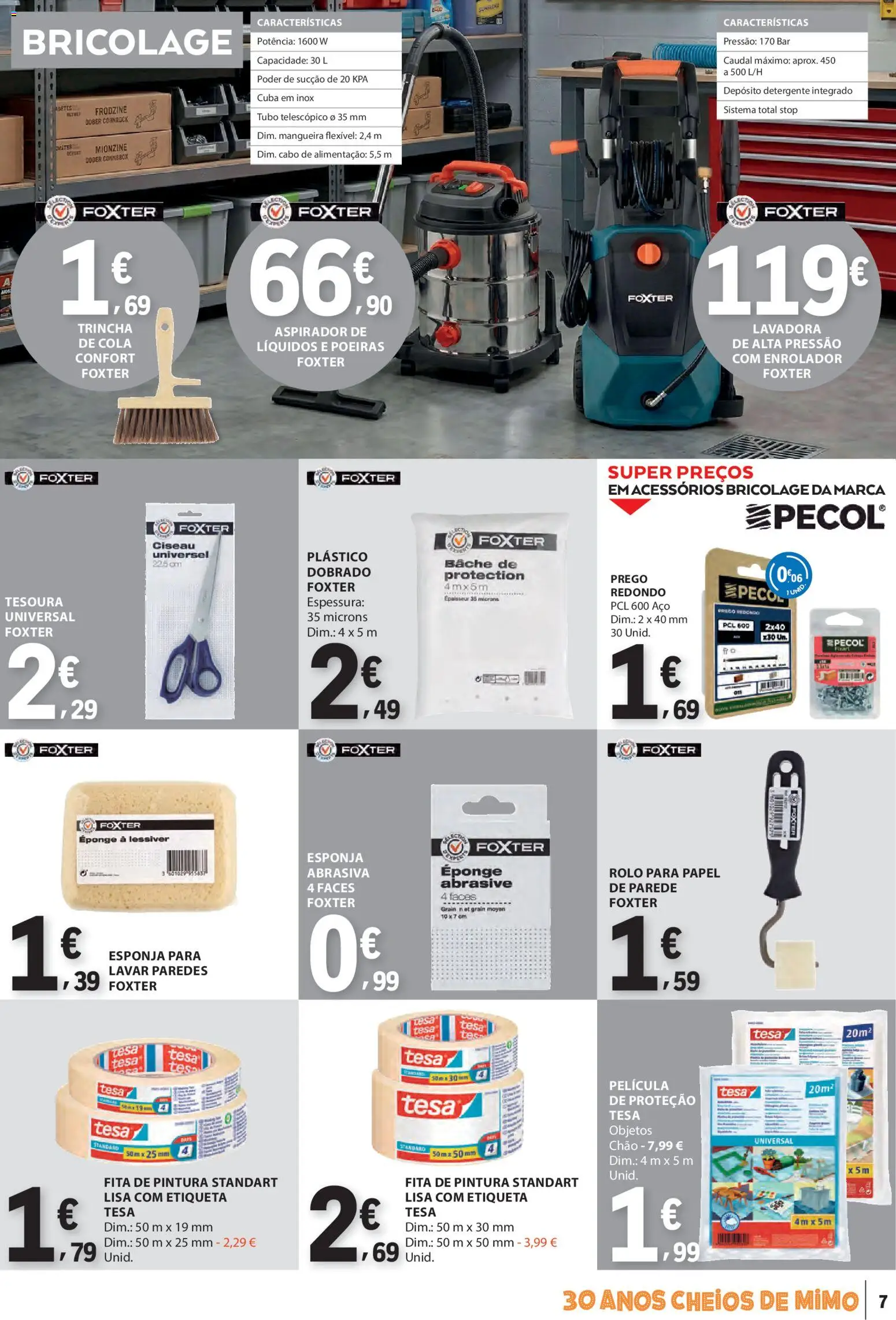 E.Leclerc folheto Não Alimentar │ válido de 09.04.2026 | Página: 7 | Produtos: Cabo, Aspirador, Detergente, Mangueira