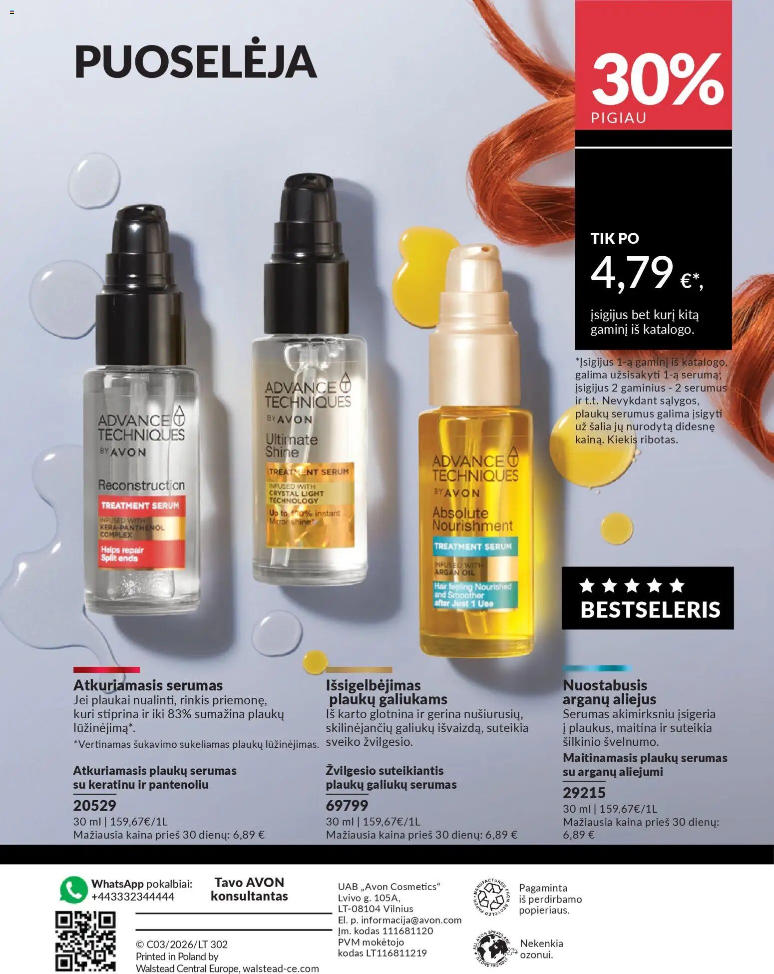 AVON akcijos nuo 2026.03.01 | Puslapis: 180 | Prekių: Aliejus