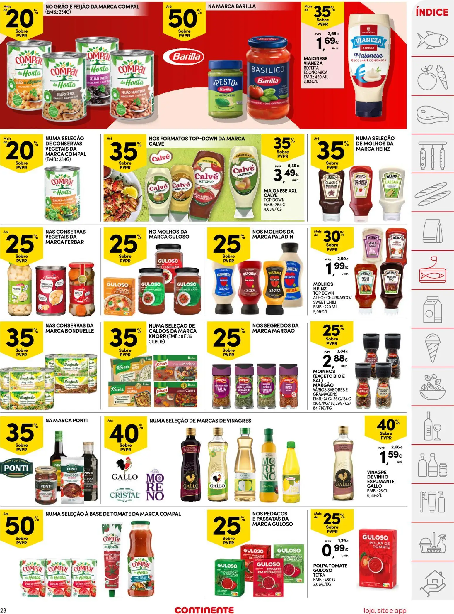 Continente folheto │ válido de 11/08/2026 | Página: 23 | Produtos: Espumante, Top, Knorr, Tomate
