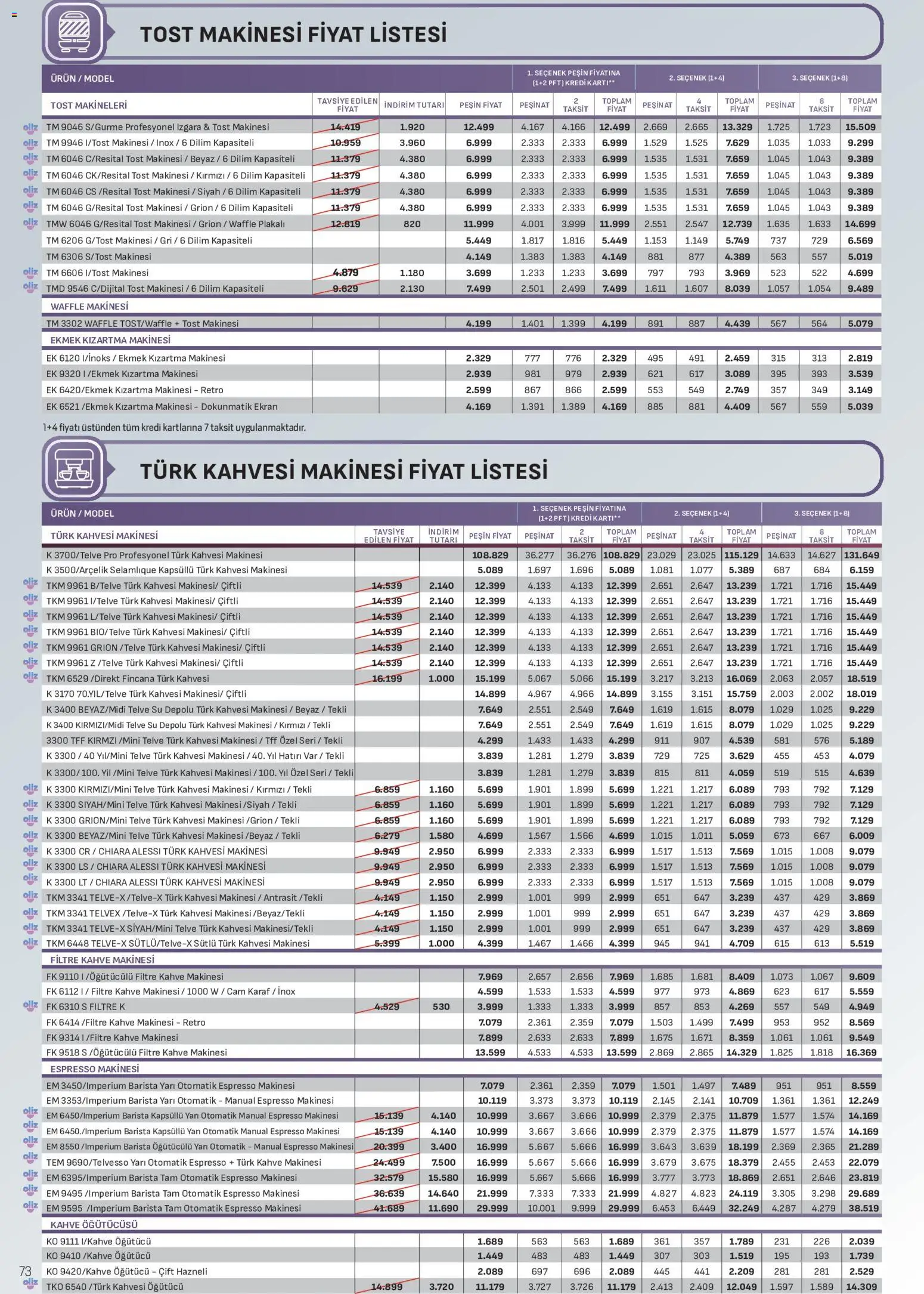 Arçelik Katalog - 16 Ekim 2026 tarihinden itibaren geçerlidir | Sayfa: 73