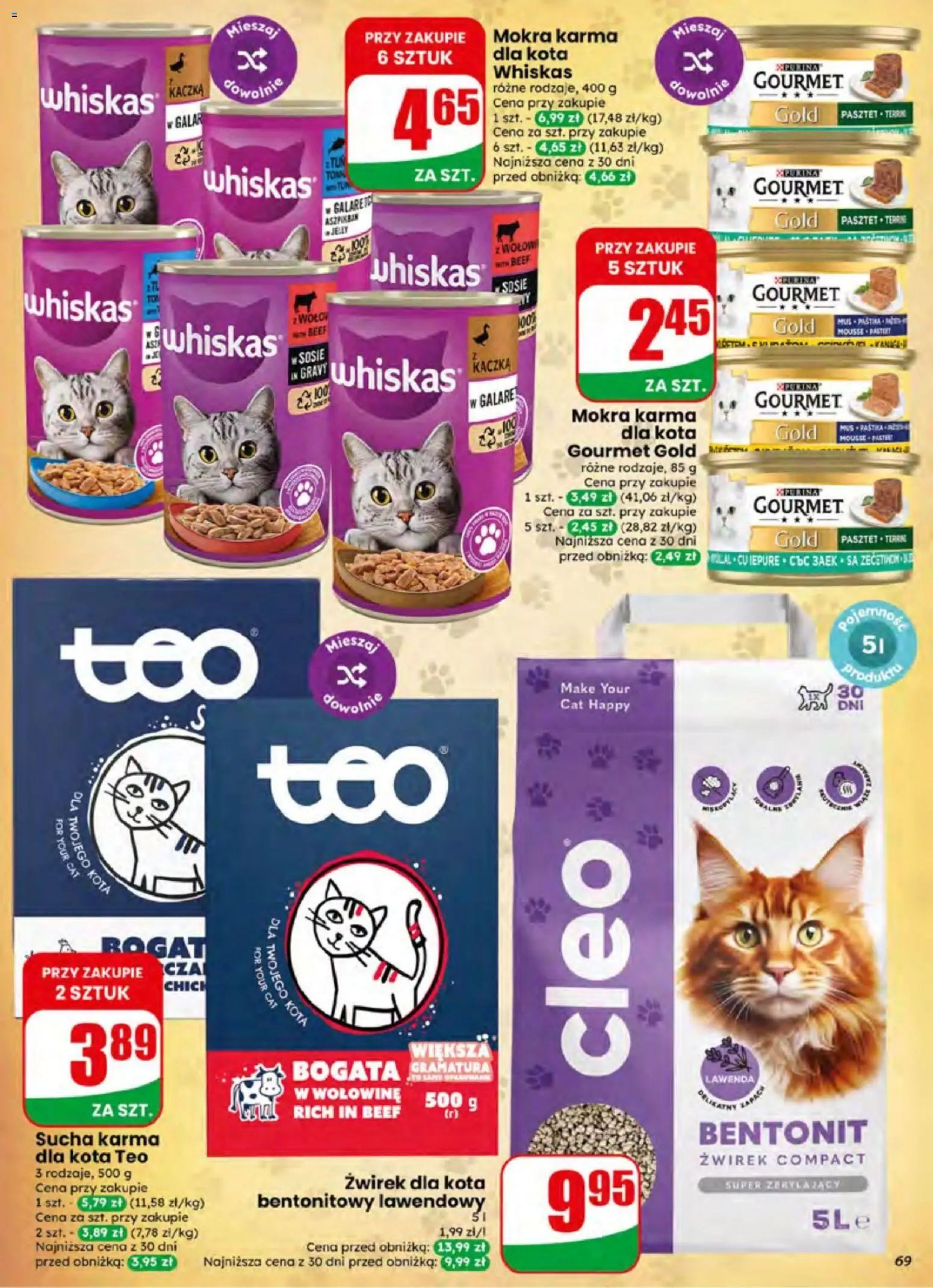 Dino gazetka od 24.06.2026 | Strona: 69 | Produkty: Żwirek dla kota, Kaczka