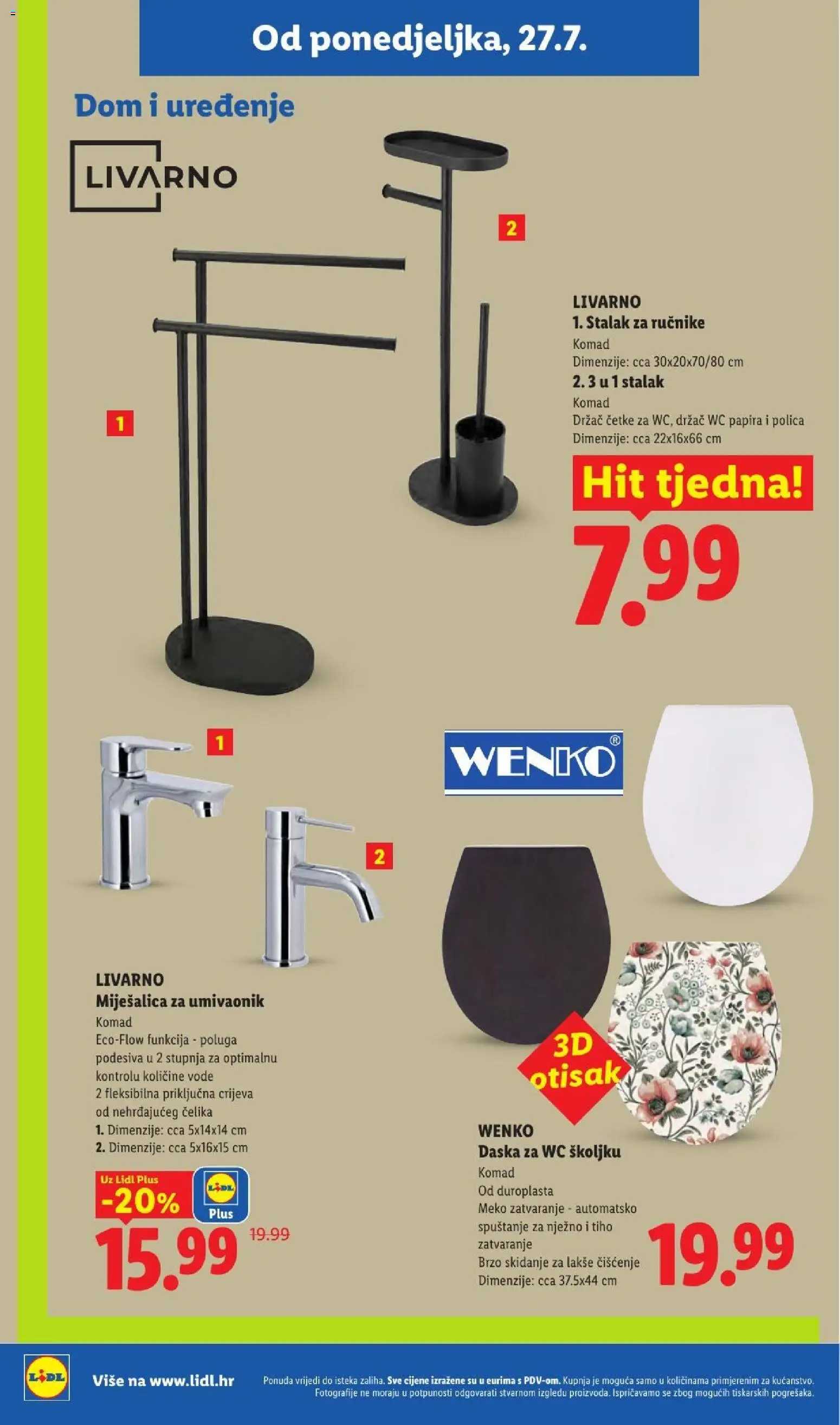 Lidl katalog | vrijedi od 23.07.2026 | Stranica: 26 | Proizvodi: Polica, Umivaonik