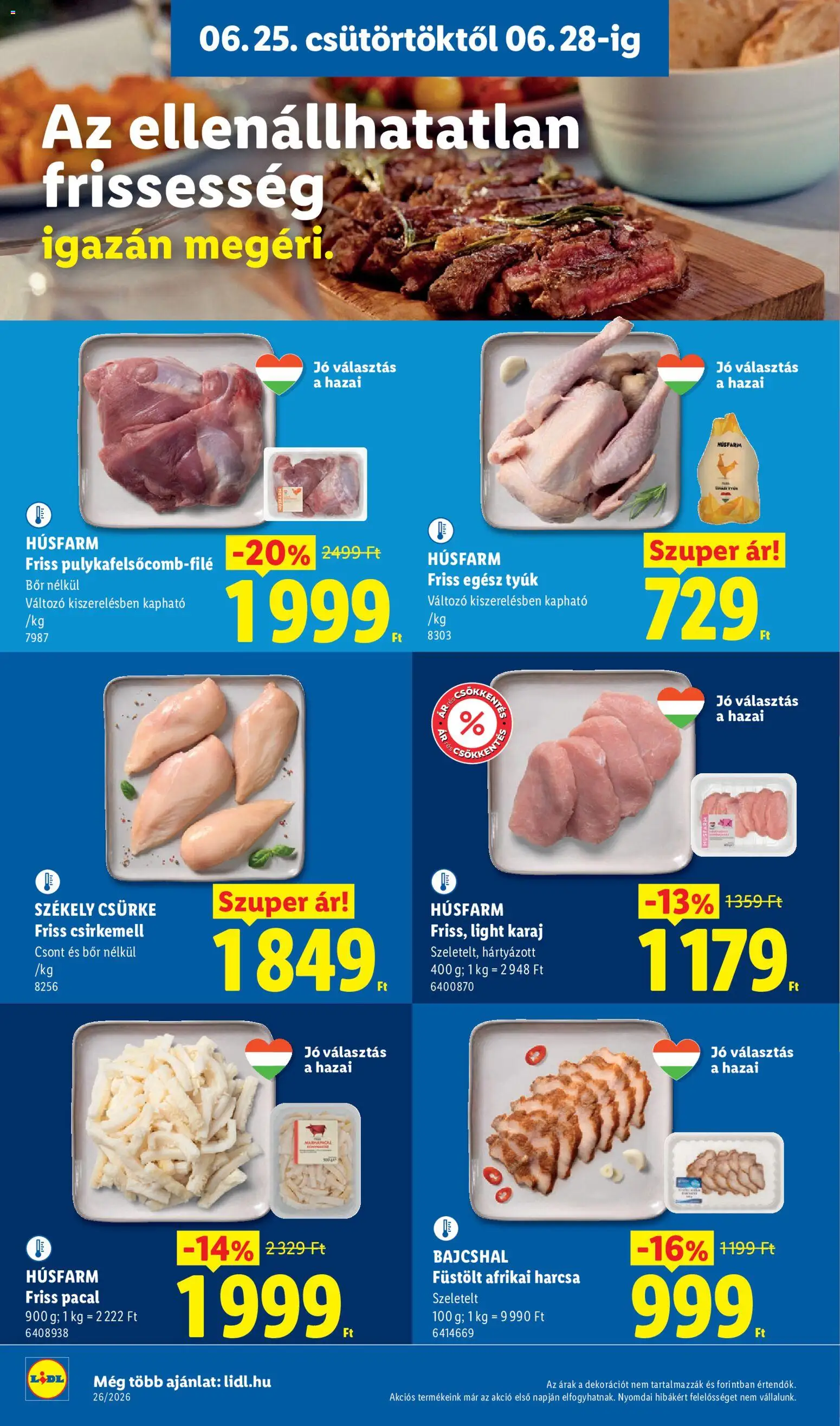 Lidl akciós ujság - amely érvényes a következő dátumtól: 25.06.2026 | Oldal: 6