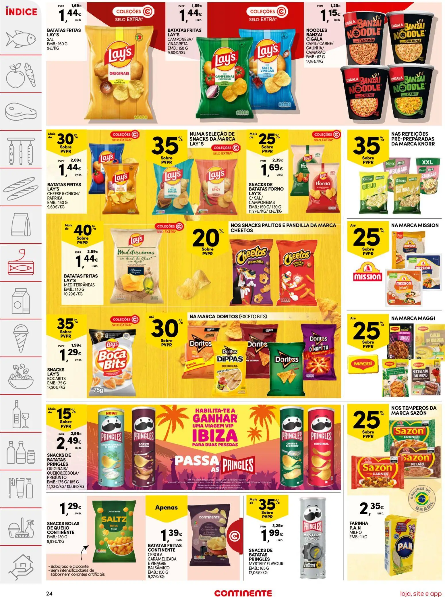 Continente folheto │ válido de 11/08/2026 | Página: 24 | Produtos: Frango, Batatas, Carne, Milho