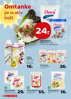 Cheasy skiveost, 200 g. Kg-pris maks. 145,00. gyldig fra 02/07/2026 | Side: 26