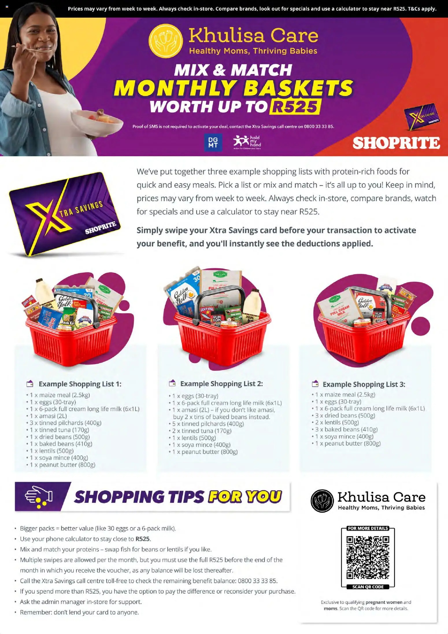 New Shoprite catalogue – valid from 04.05.2026 | Page: 2 | Products: Tuna, Calculator, Cream, Soya mince