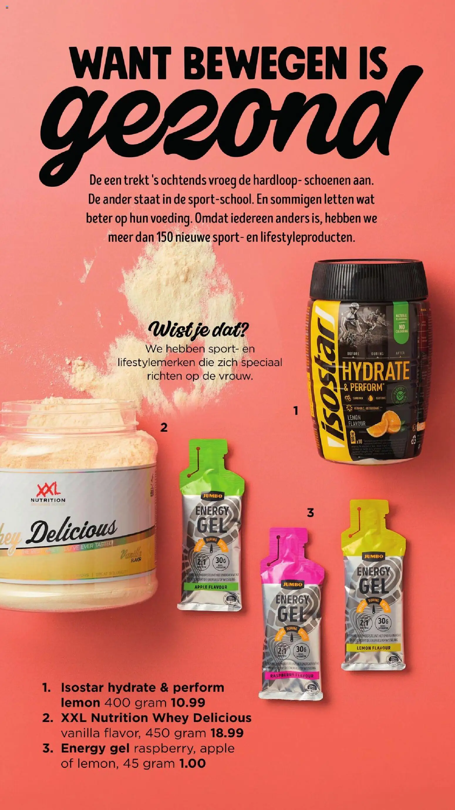 {H1} | Pagina: 46 | Producten: Schoenen, Whey, Gel