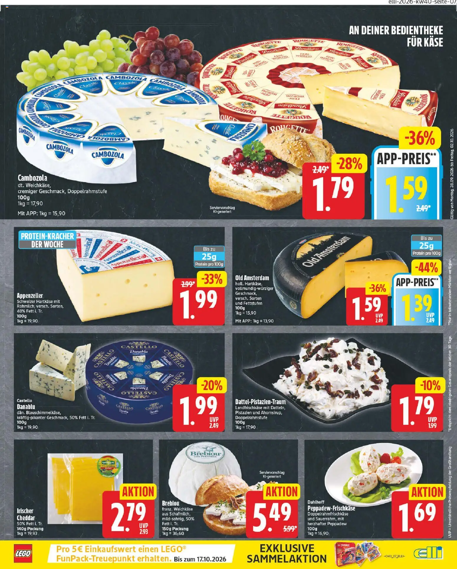 Elli Markt Prospekt Gütersloh – gültig ab 28.09.2026 | Seite: 7 | Produkte: Käse, Pistazien