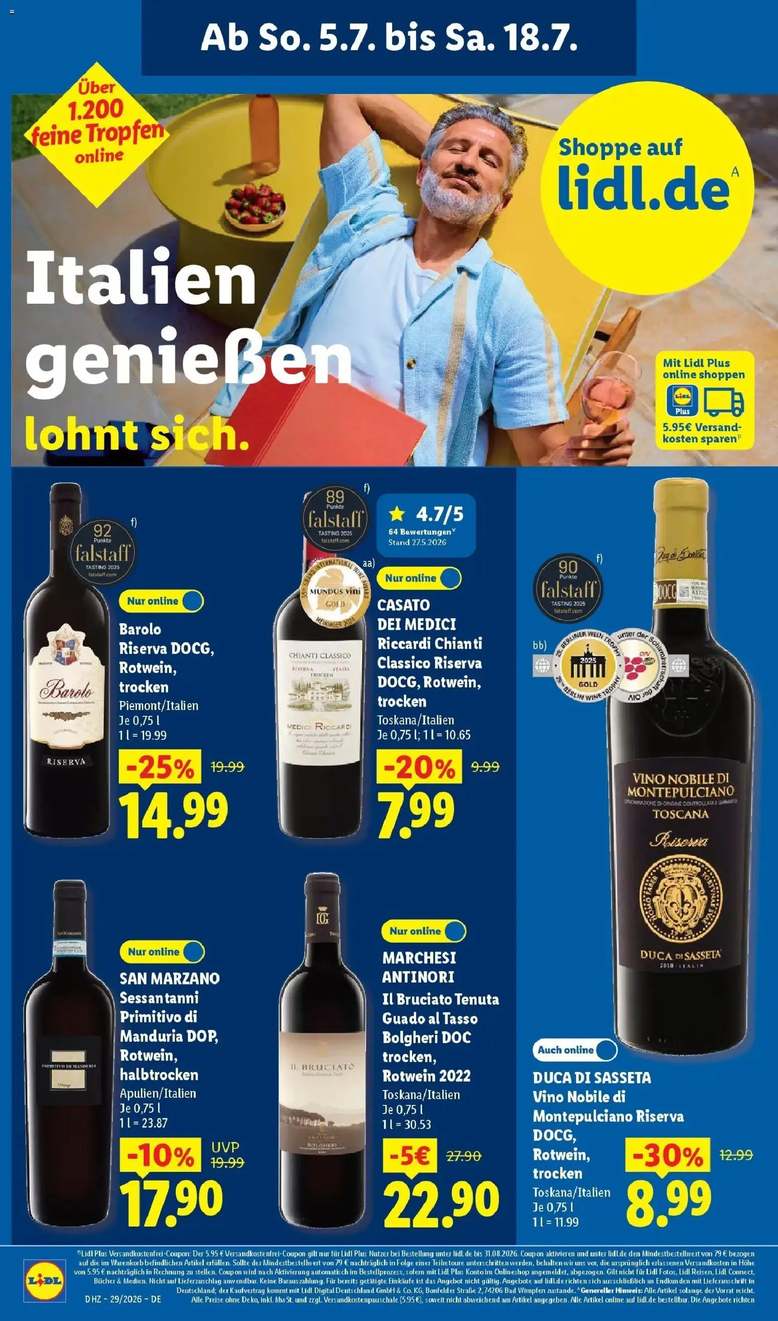 Lidl Prospekt Villingen-schwenningen – gültig ab 13.07.2026 | Seite: 62 | Produkte: Rotwein, Bad