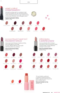 Náhled letáku Mary Kay kniha o kráse od 01.07.2026 | Strana: 39 | Produkty: Balzám na rty, Apple, Velvet, Rtěnka