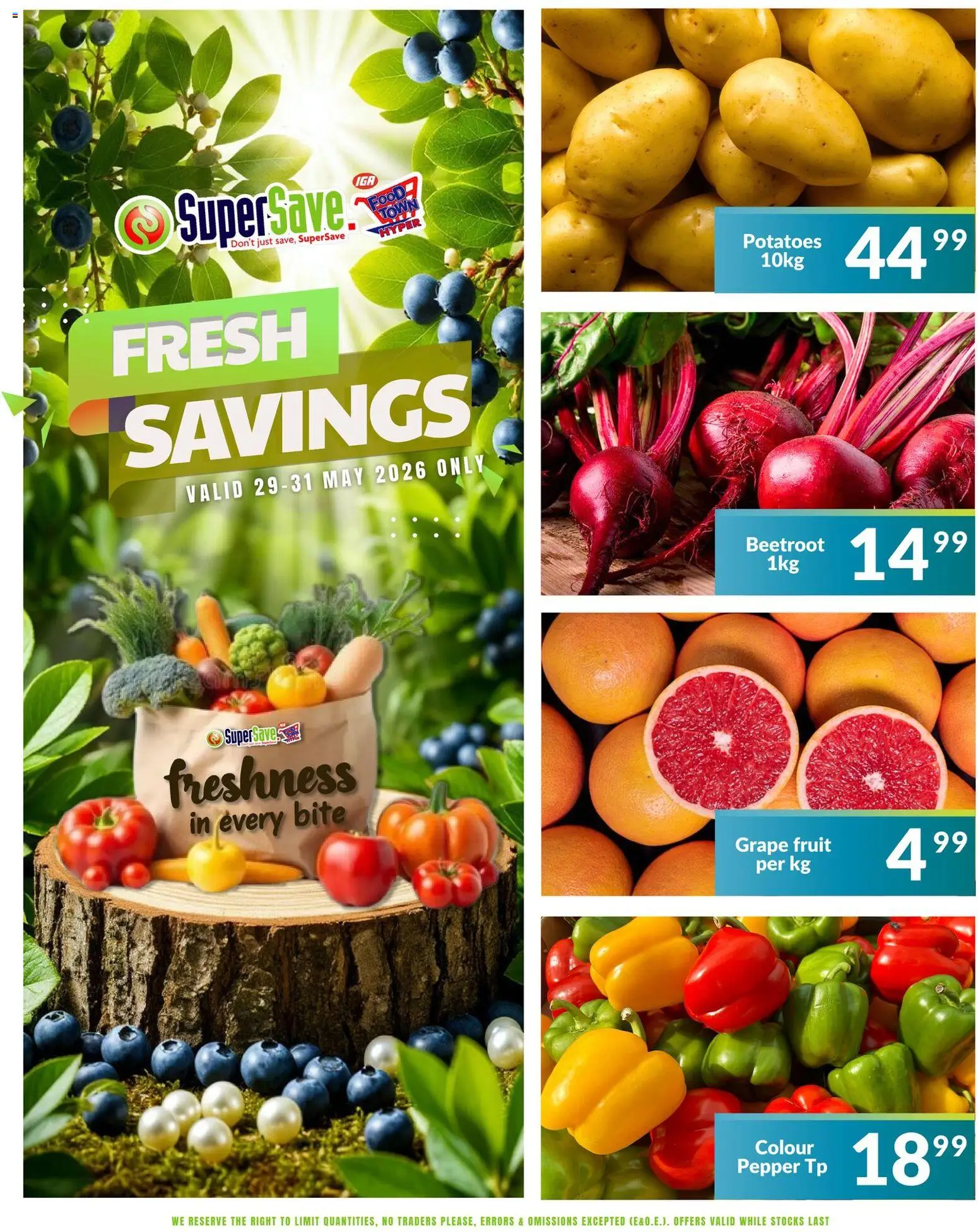 New Super Save catalogue – valid from 29.05.2026 | Page: 3 | Products: Potatoes, Fruit, Pepper