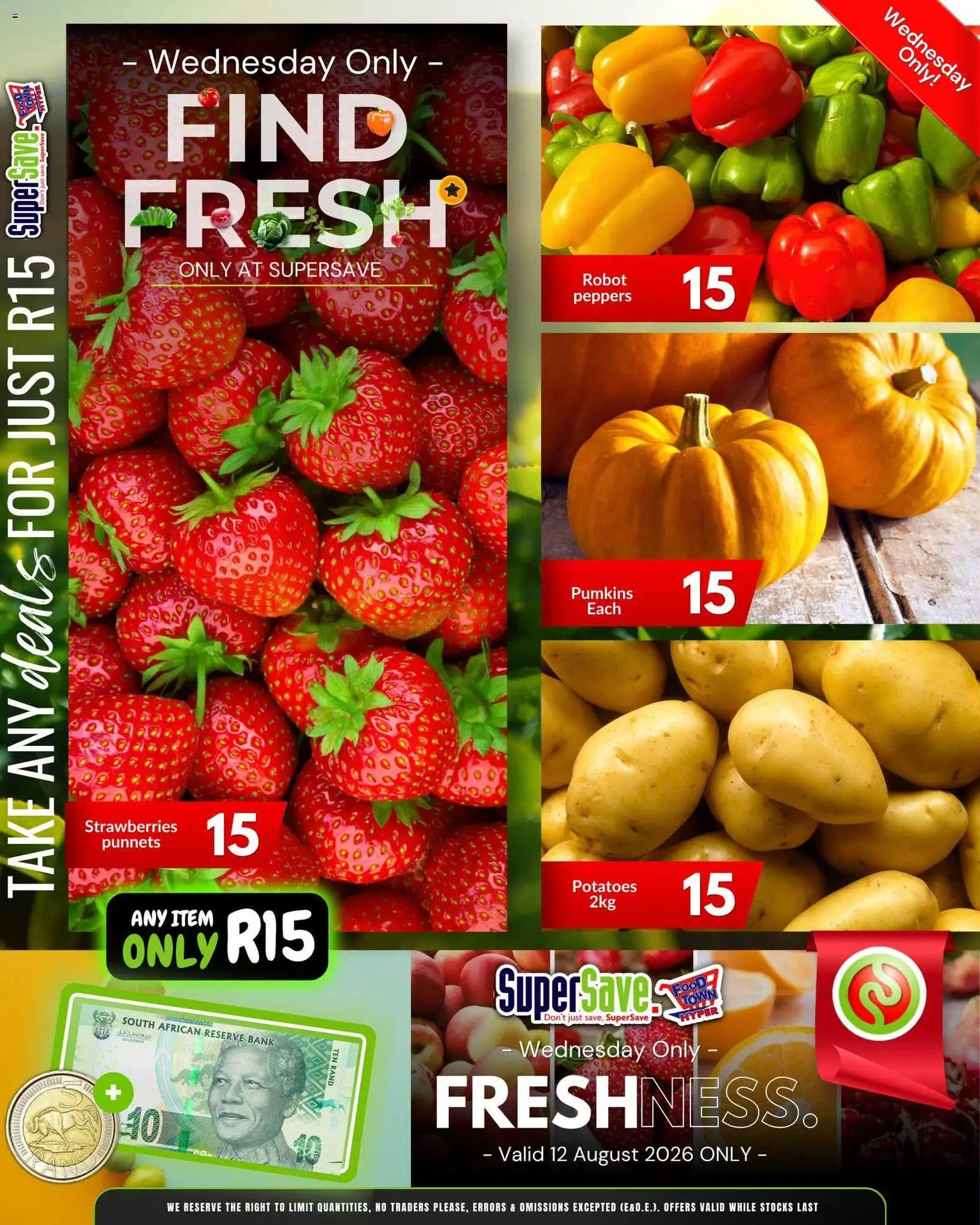 New Super Save catalogue – valid from 12/08/2026 | Page: 2 | Products: Strawberries, Potatoes