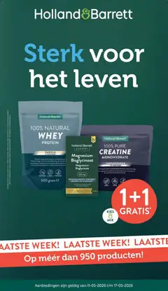 Holland & Barrett folder - Voorbeeld van een folder van Holland & Barrett, geldig van 11.05.2026