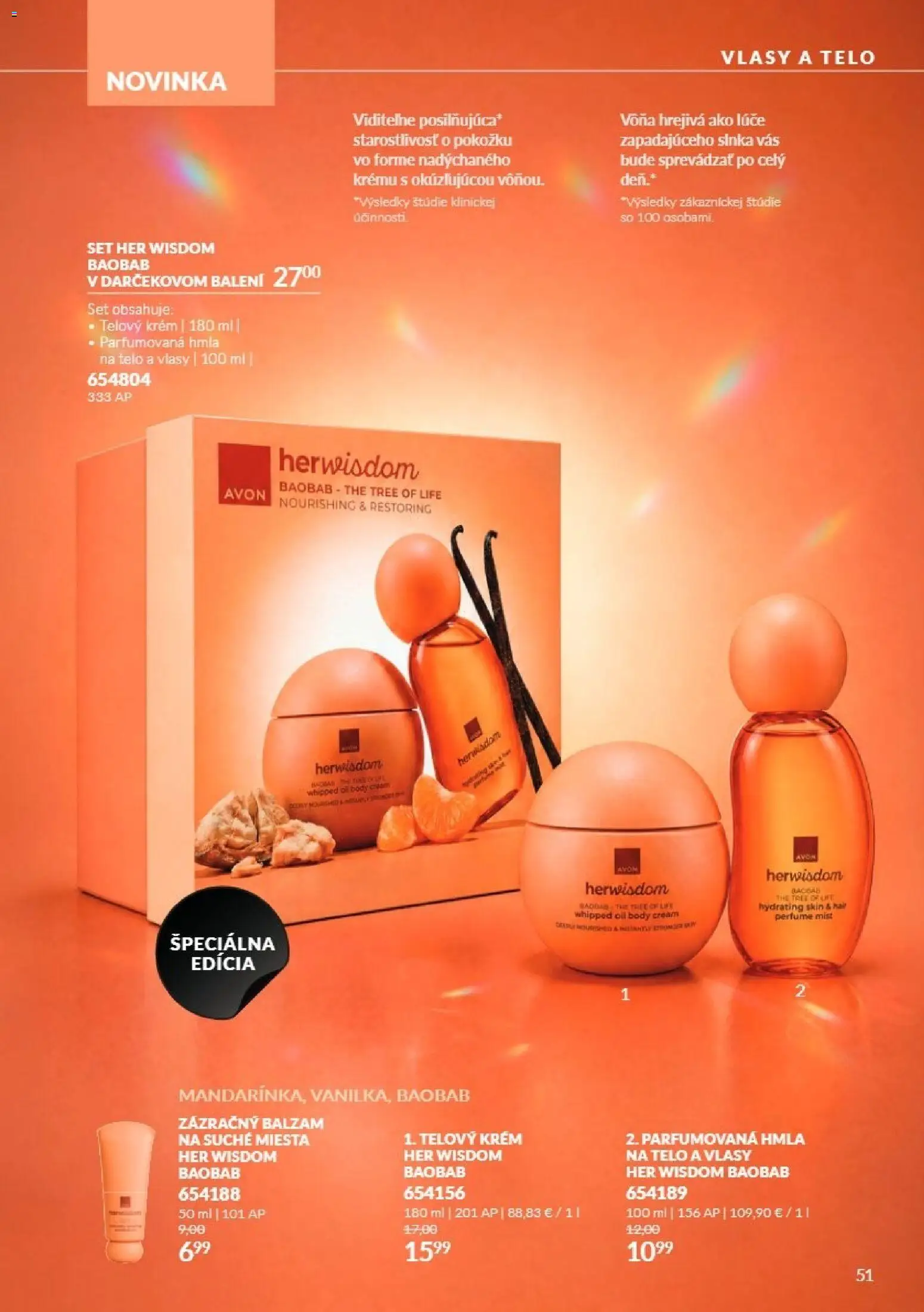 Nové Avon akcie – leták je platný od 01.11.2026 | Strana: 51 | Produkty: Telový krém, Krém