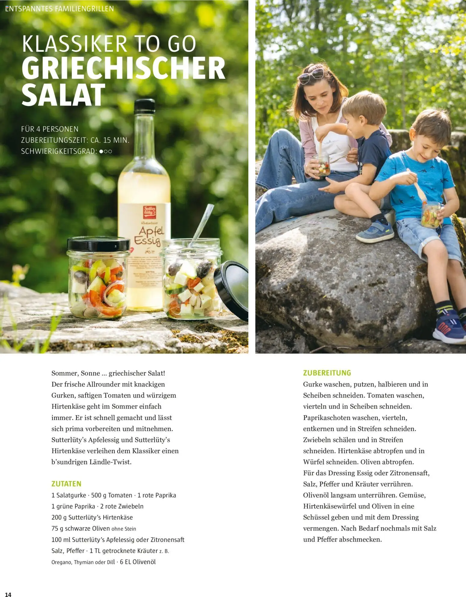 Sutterlüty Sommer 2026 gültig ab 21.10.2026 | Seite: 14 | Produkte: Dressing, Zutaten, Oliven, Tomaten