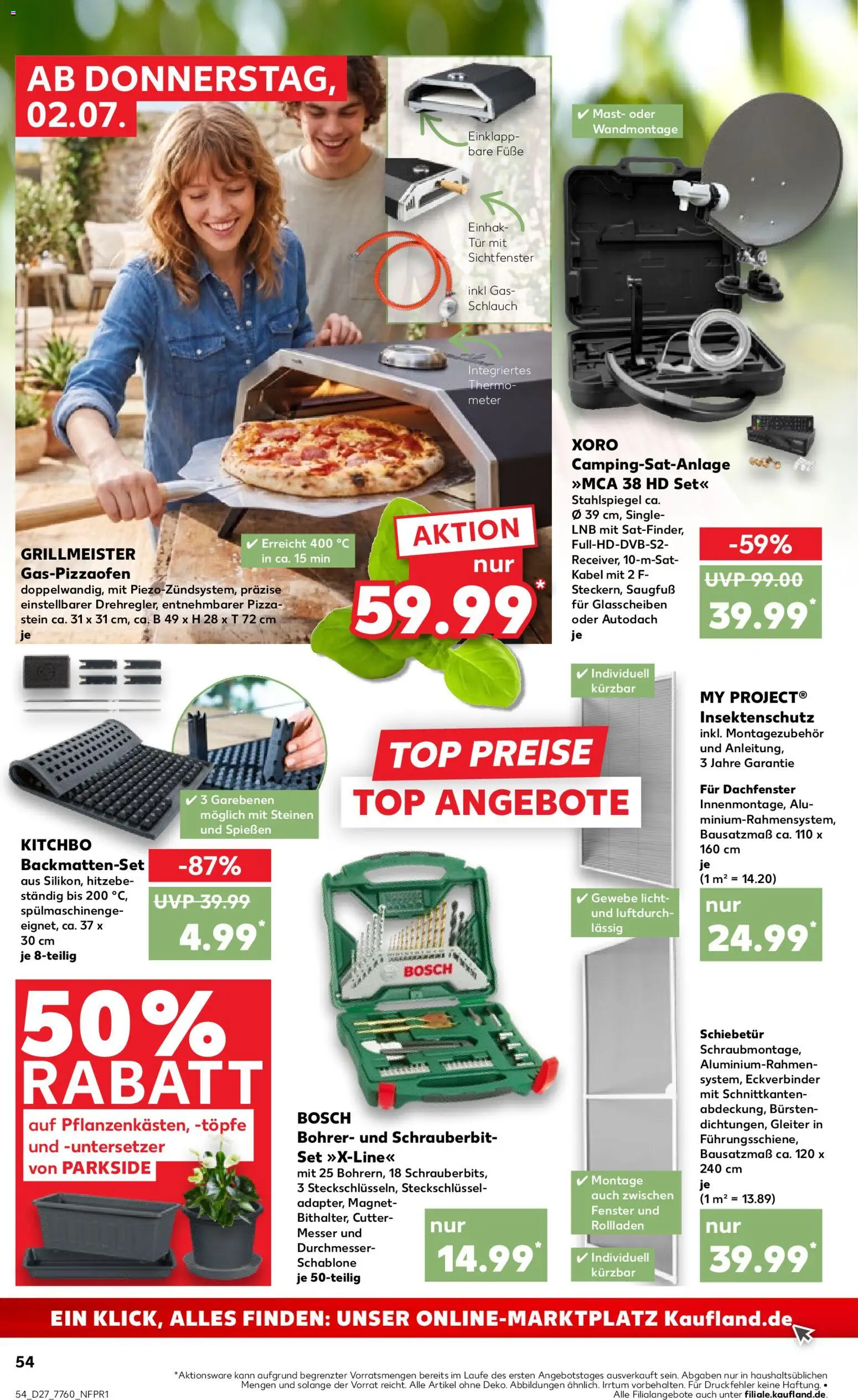 Kaufland Prospekt Stuttgart – gültig ab 02.07.2026 | Seite: 54 | Produkte: Kabel, Top, Bosch, Pizza