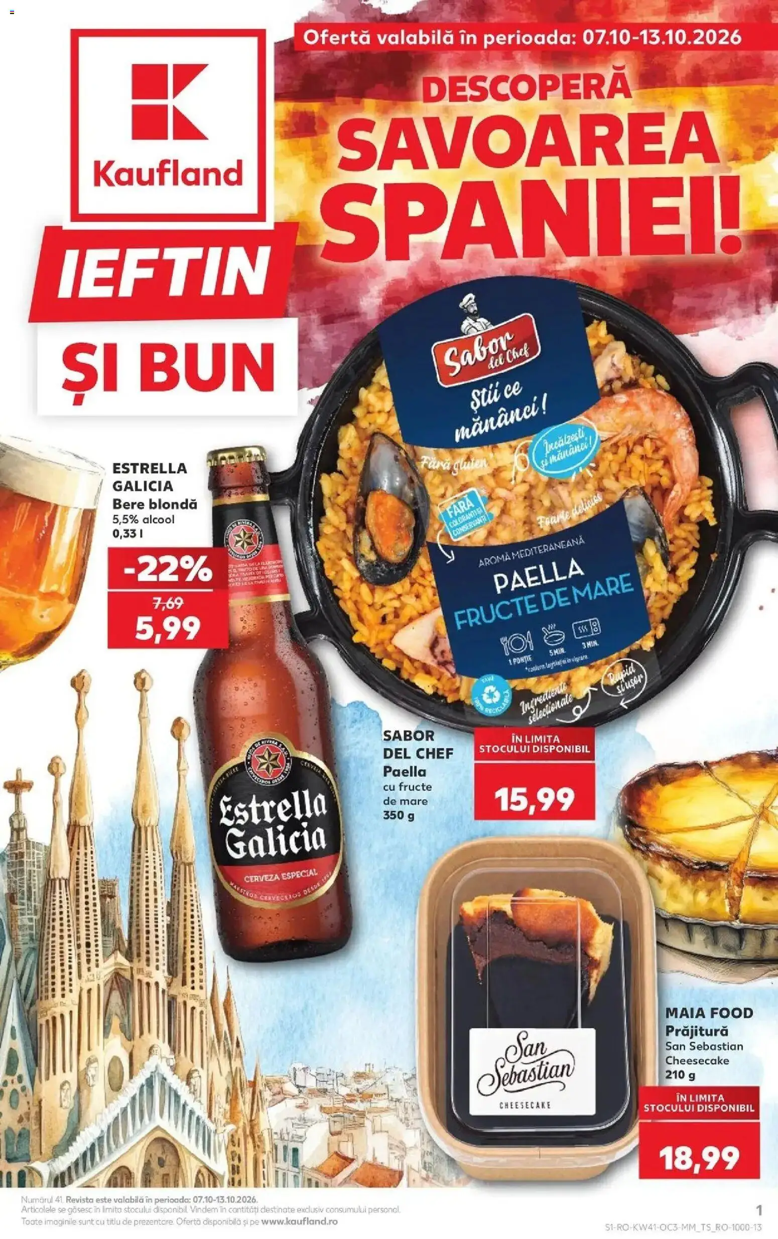 Kaufland Iași 07.10.2026 - Revista si Oferta | Pagină: 1 | Produse: Prăjitură, Bere, Fructe, Fructe De Mare