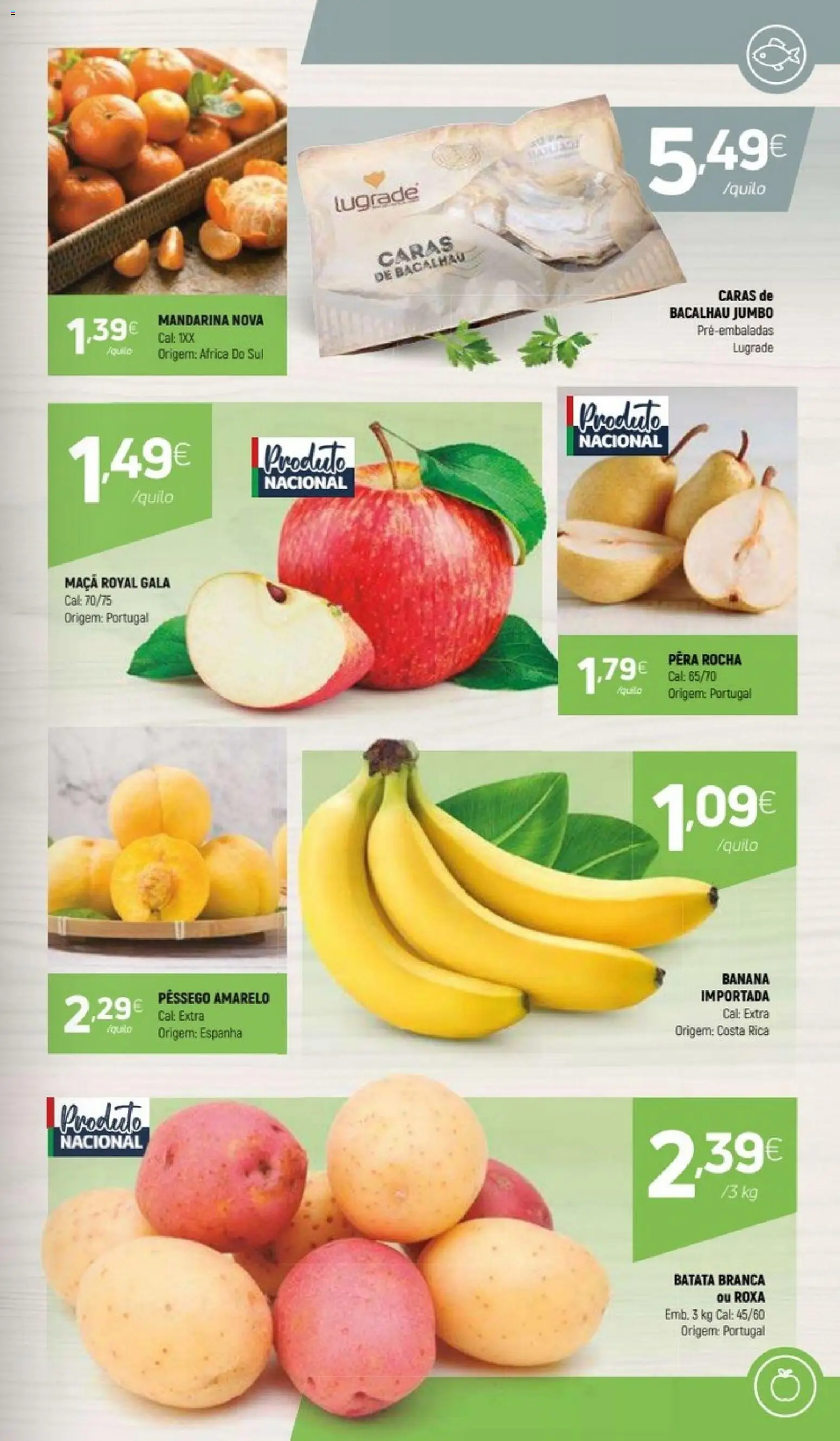 Coviran folheto │ válido de 08/09/2026 | Página: 3 | Produtos: Batata, Bacalhau, Banana, Maça