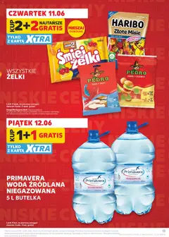 Pogląd oferty "Kaufland gazetka" - ważna od 11.06.2026 | Strona: 13 | Produkty: Karta, Woda źródlana, Żelki, Woda