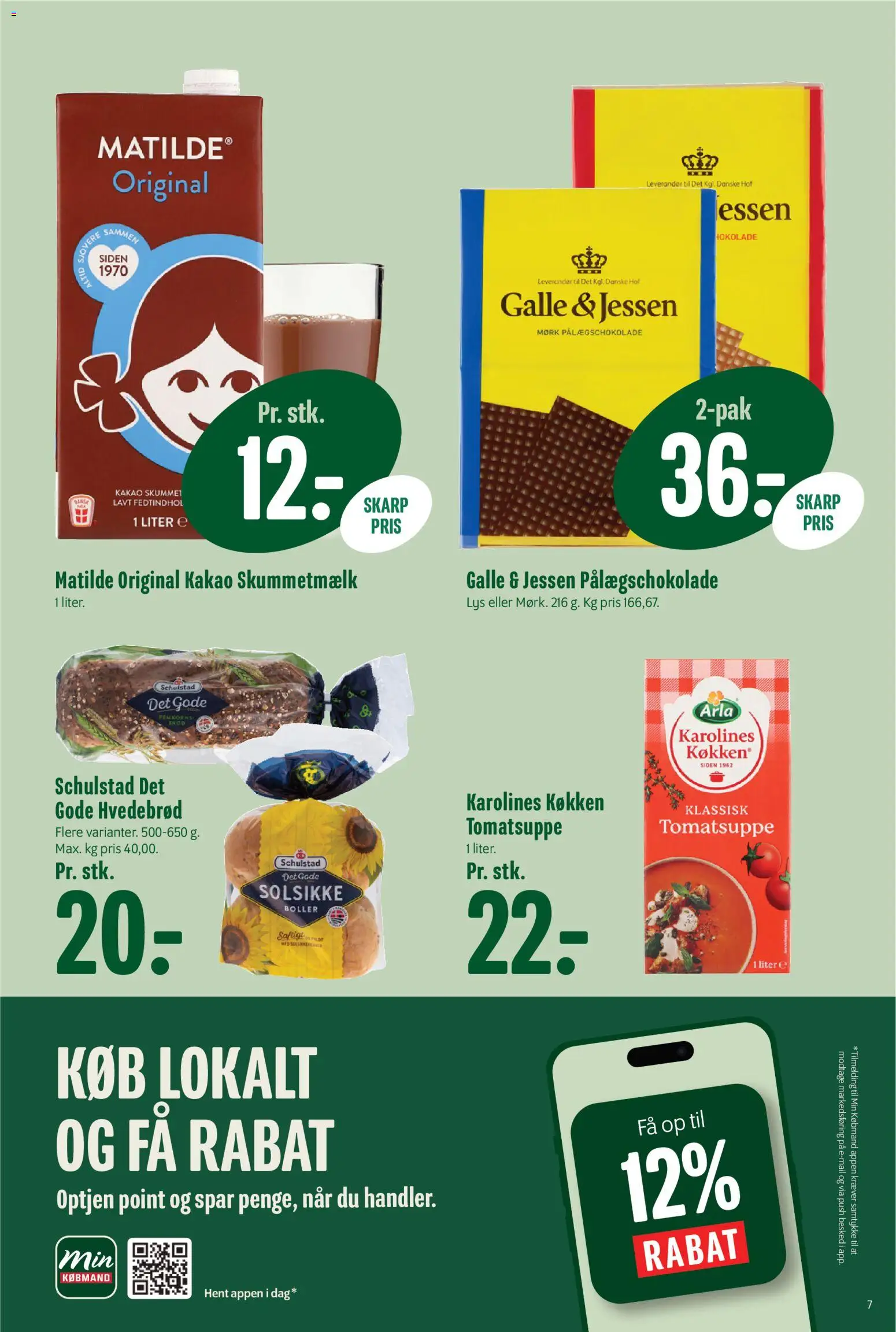 Min Købmand tilbudsavis – gyldig fra 30/10/2026 | Side: 7 | Produkter: Kakao, Pålægschokolade