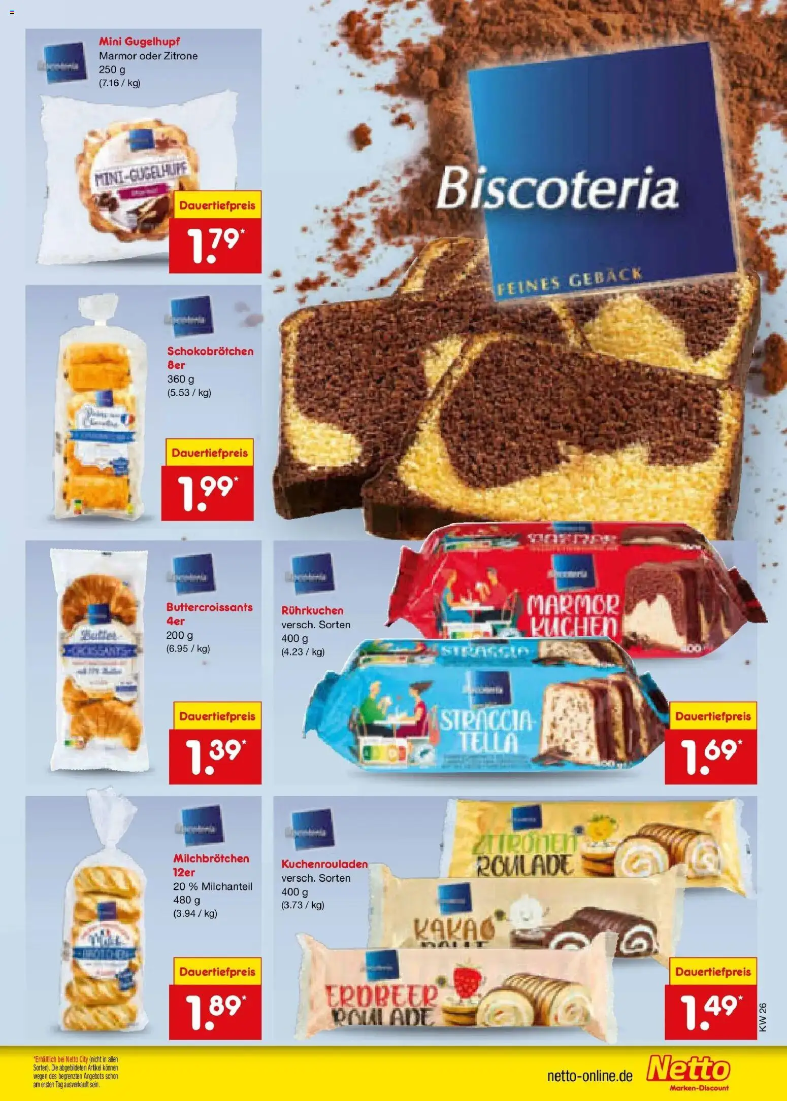 Netto Marken-Discount Prospekt Kröpelin – gültig ab 21.06.2026 | Seite: 54 | Produkte: Zitrone, Kuchen