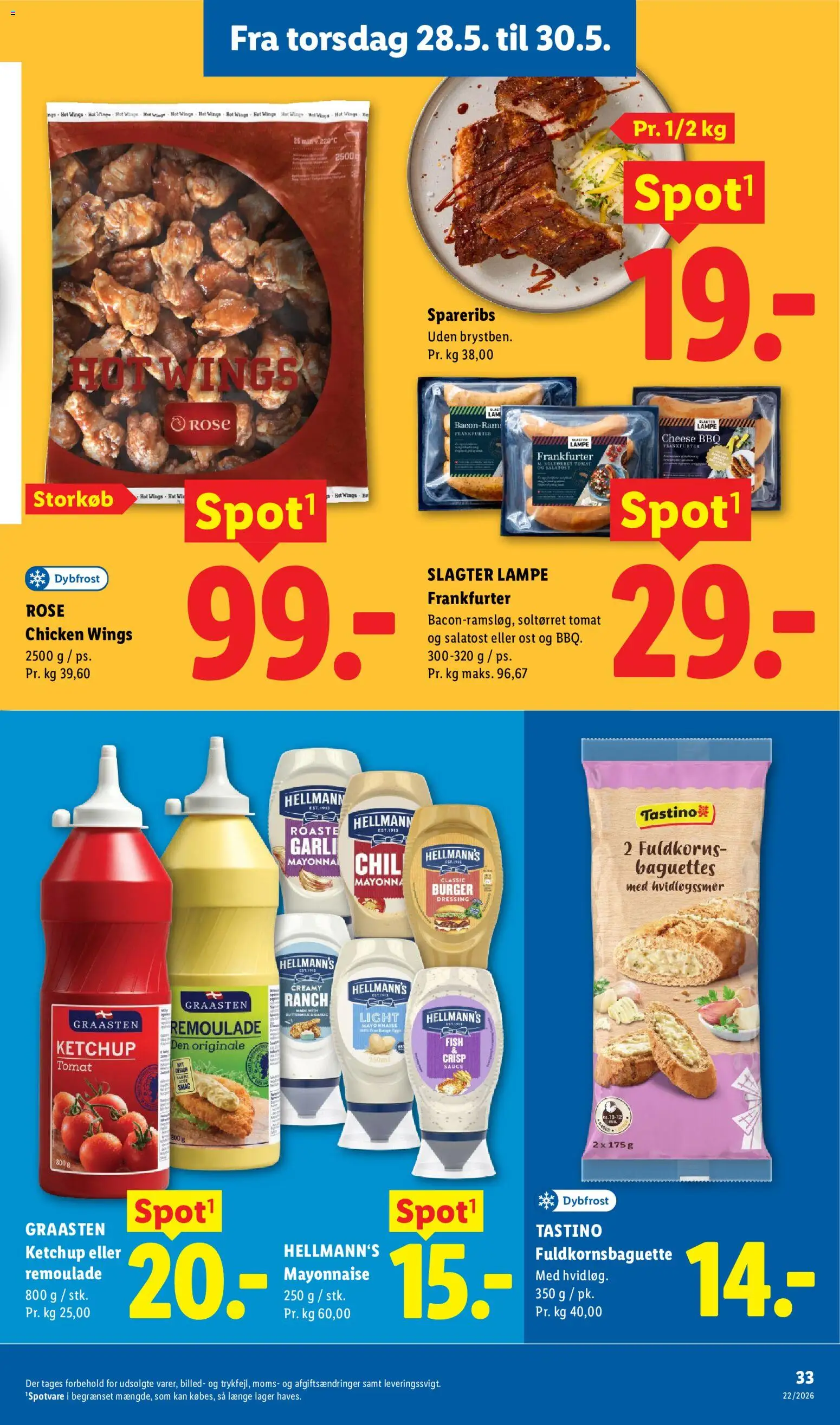 Lidl tilbudsavis – gyldig fra 28.05.2026 | Side: 3 | Produkter: Salatost, Spareribs, Hat, Søm