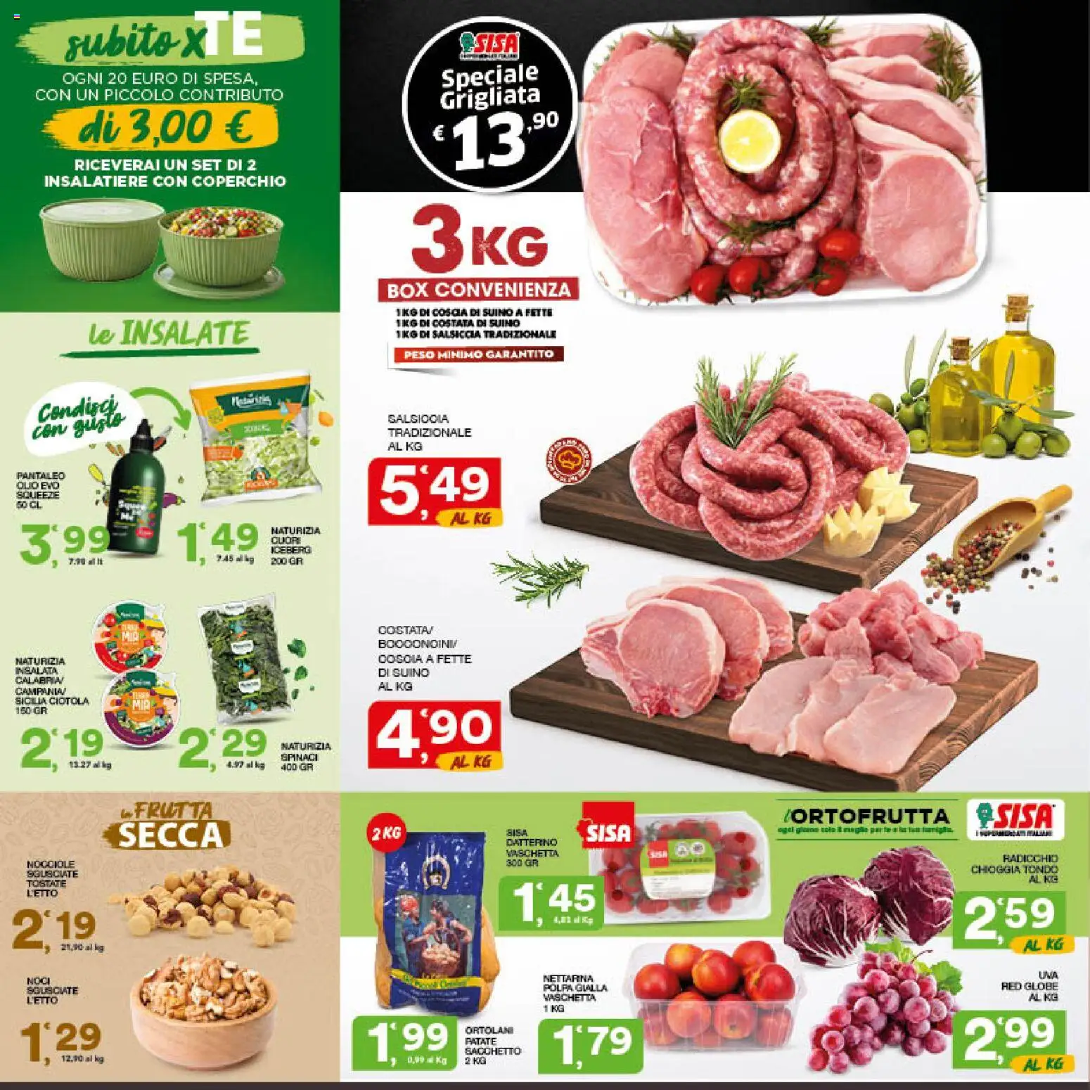Volantino SISA del 13/08/2026 | Pagina: 2 | Prodotti: Coperchio, Frutta secca, Frutta, Suino