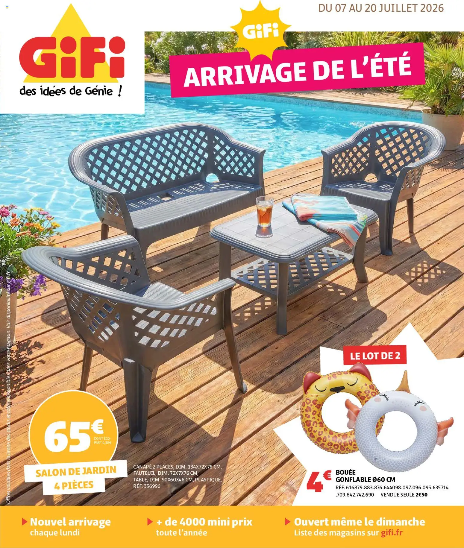 {H1} | Page: 1 | Produits: Bouée, Salon de jardin, Canapé