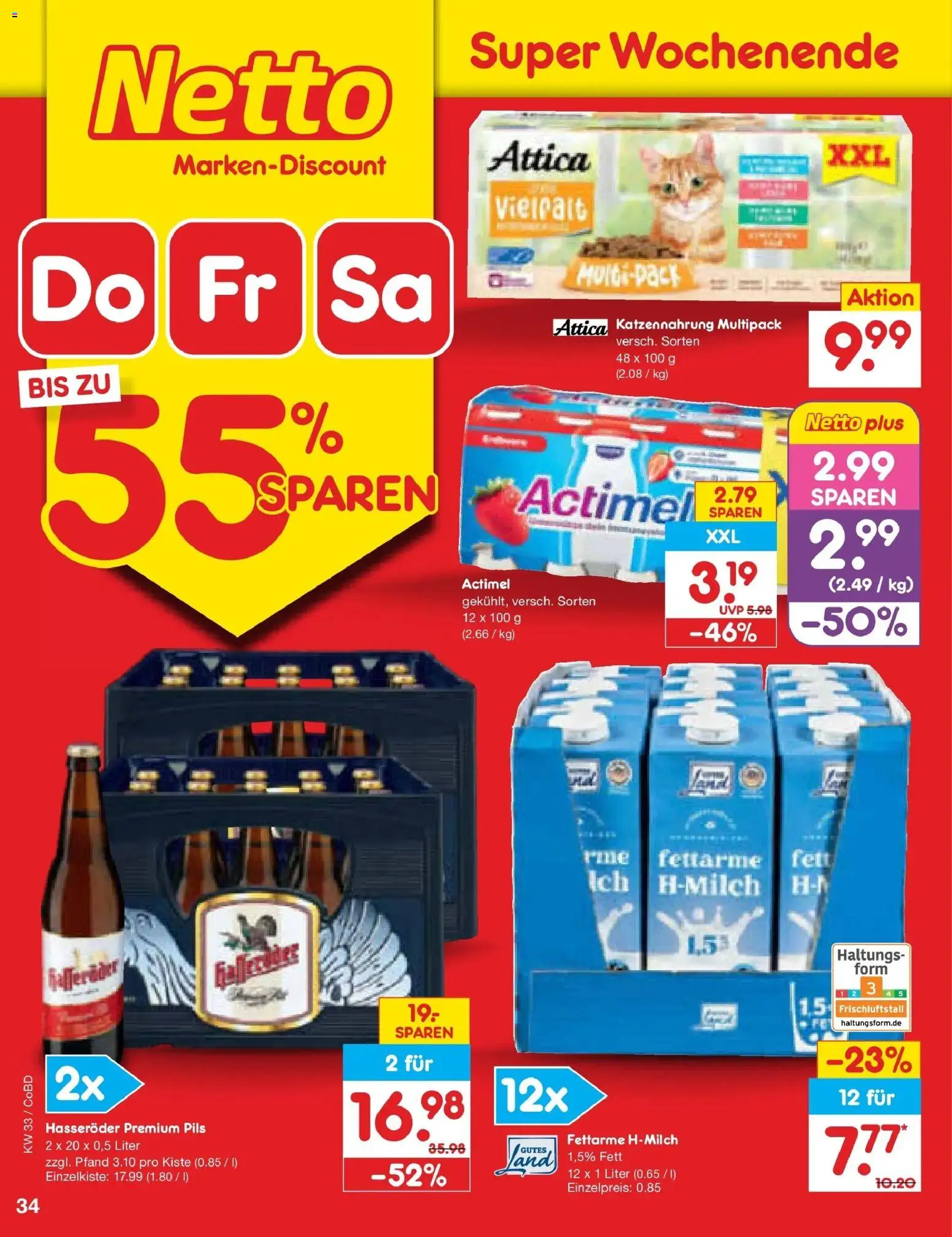 Netto Marken-Discount Prospekt Delitzsch – gültig ab 10.08.2026 | Seite: 48 | Produkte: Actimel, Pils, Hasseröder