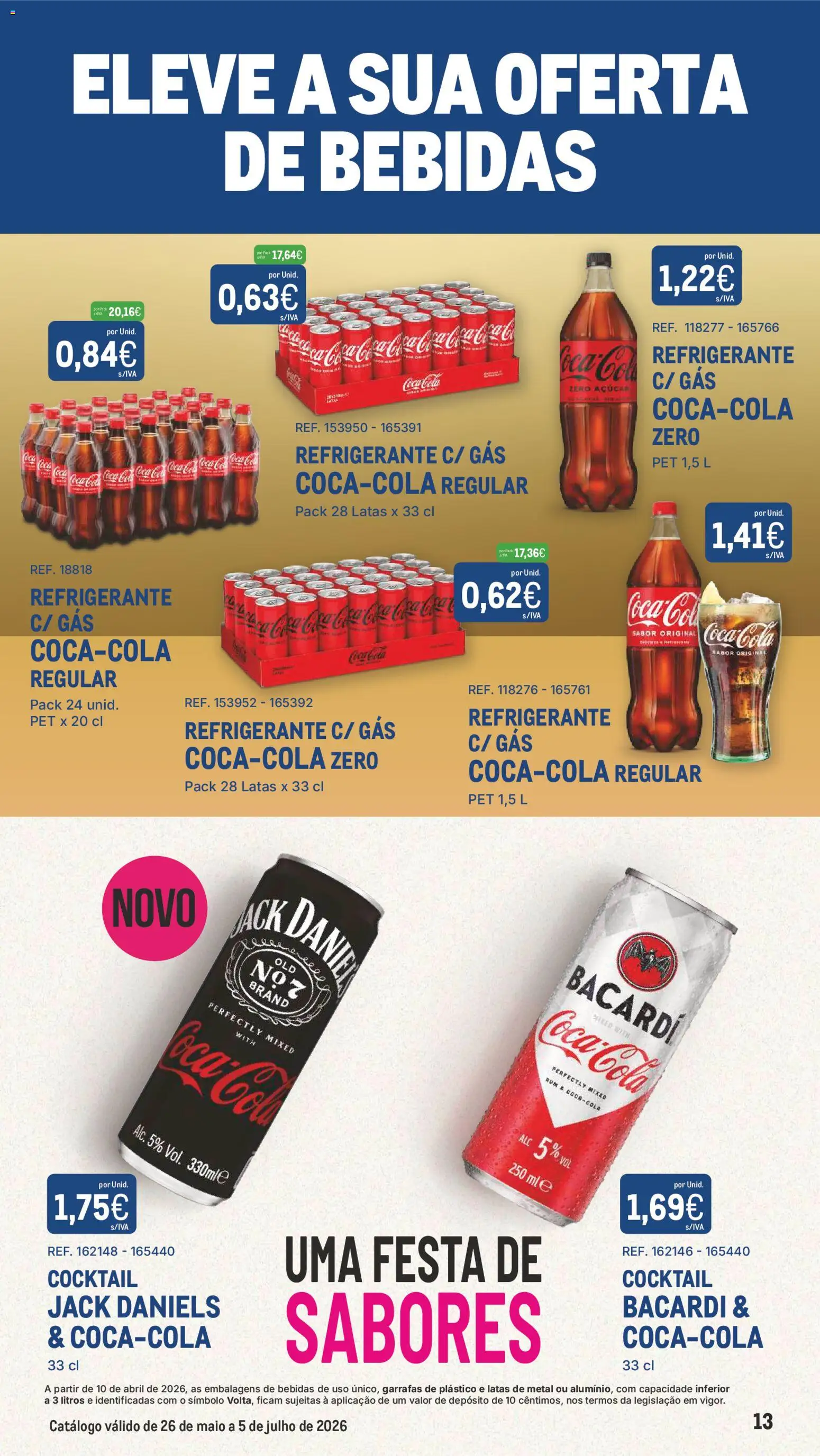 Makro Os Convocados │ válido de 26.05.2026 | Página: 13 | Produtos: Refrigerante, Rum, Açúcar