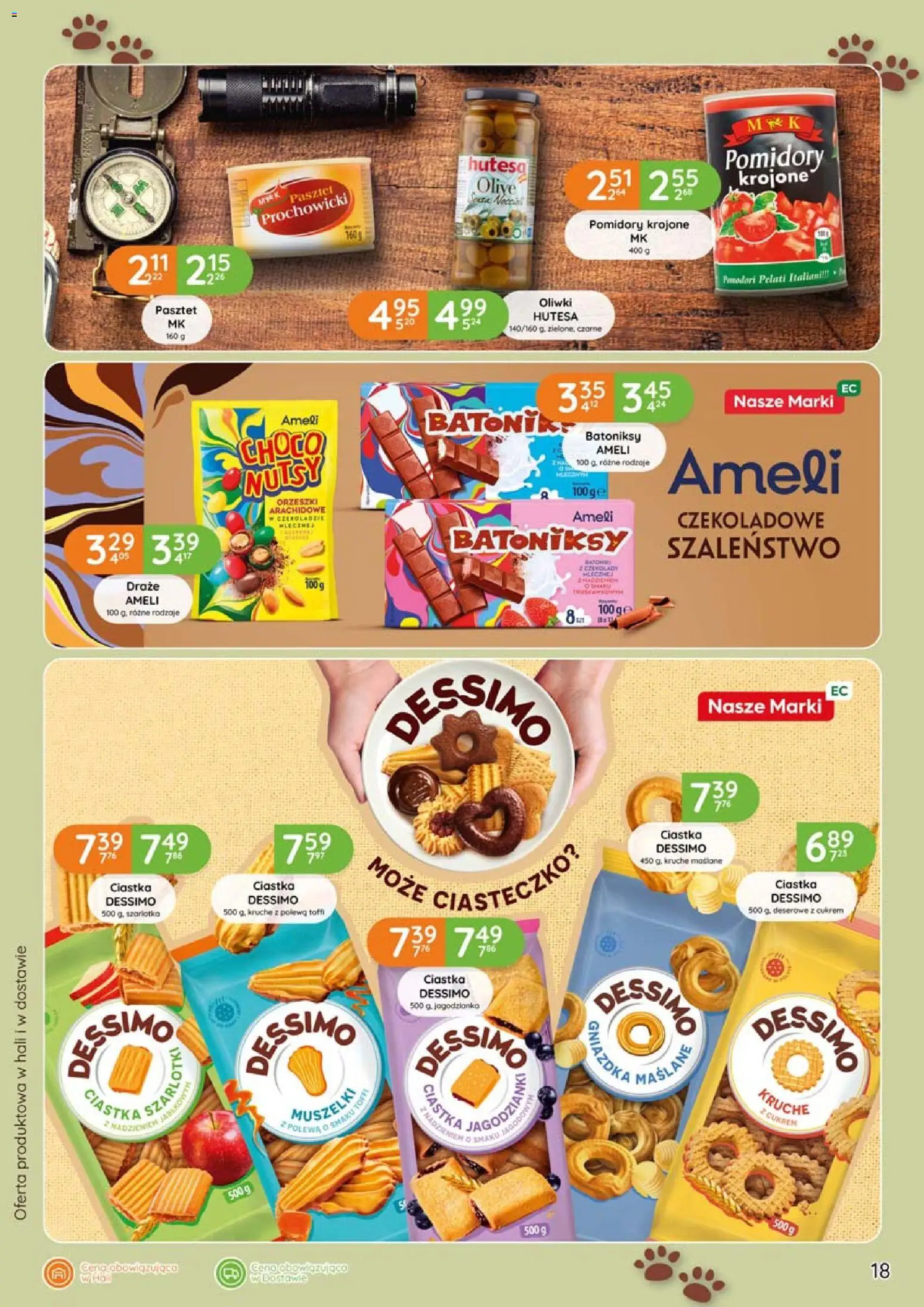 Eurocash gazetka - Biwak od 11.06.2026 | Strona: 18 | Produkty: Pomidory, Ciastka