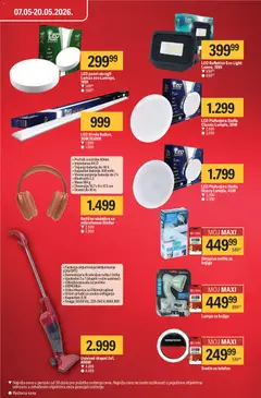 Mega Maxi katalog - pregled Mega Maxi kataloga - važi od 07.05.2026 | Strana: 3 | Proizvode: Usisivač, Slušalice, Kabl, Lampa