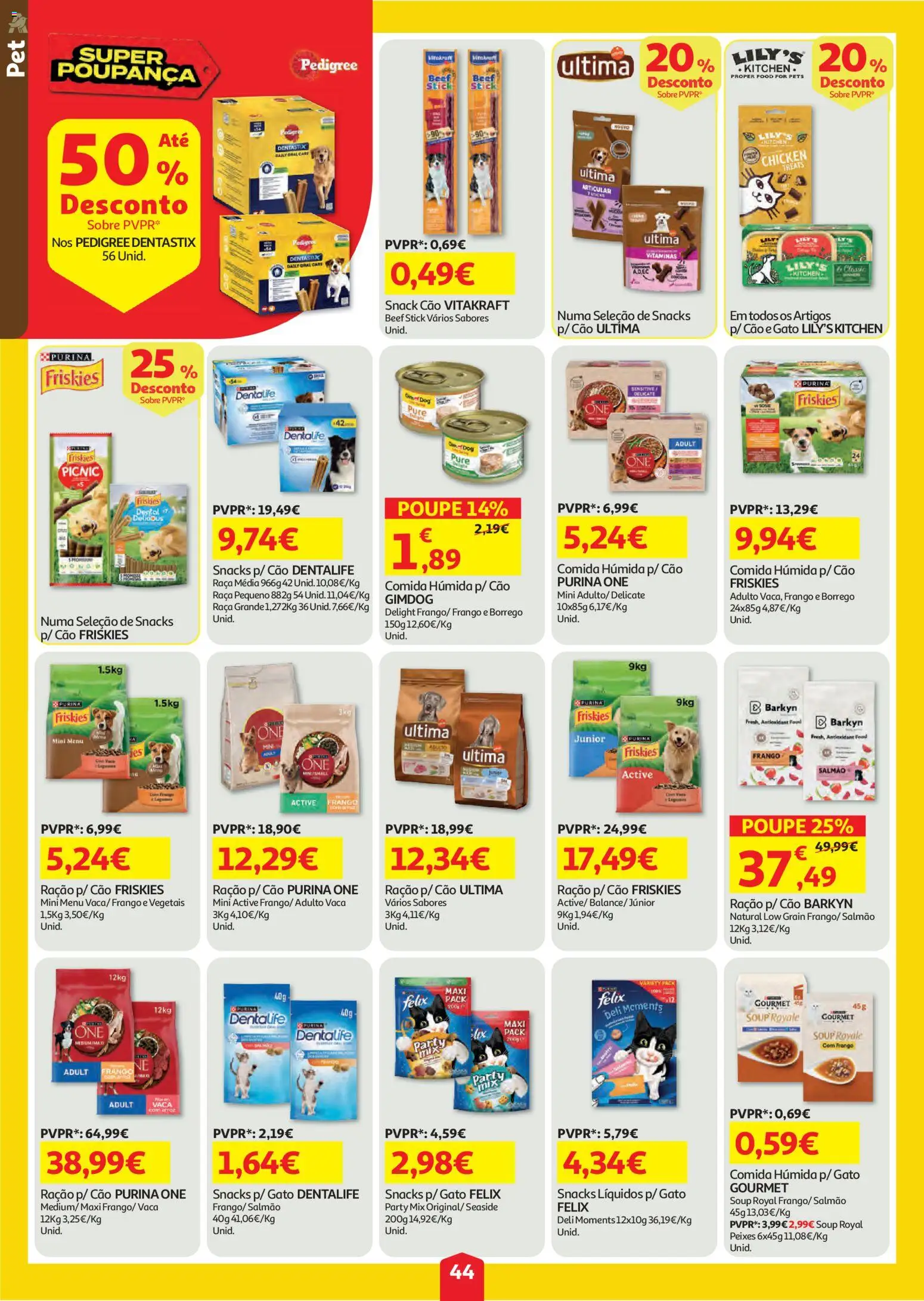 Auchan folheto │ válido de 06/08/2026 | Página: 44 | Produtos: Purina one, Frango, Salmão