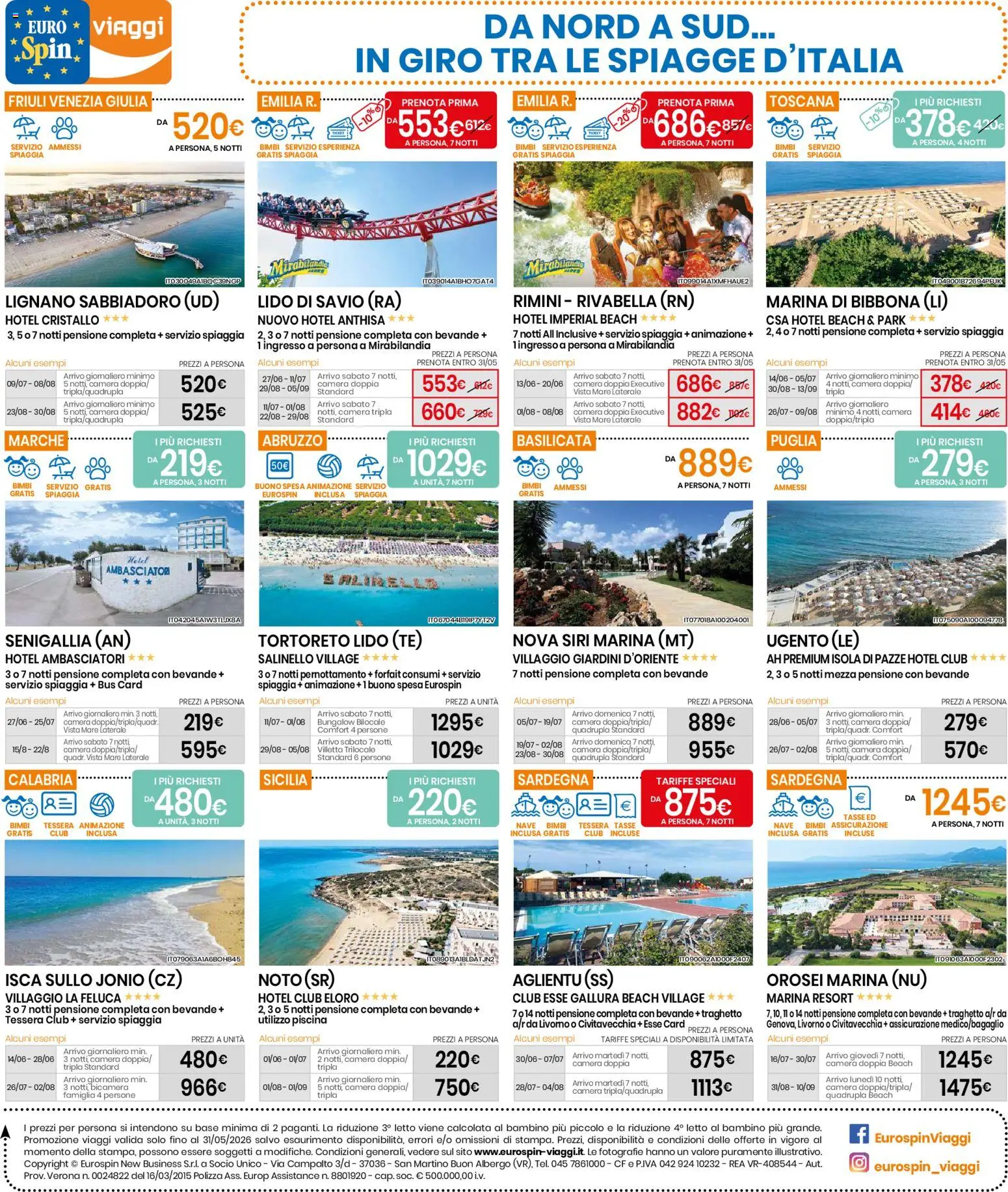 Volantino Eurospin del 18.05.2026 | Pagina: 16 | Prodotti: Tè, Piscina, Letto
