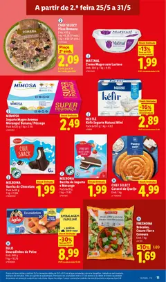 Pré-visualização FRESHONA Brócolos, Couve-Flor e Cenoura, Emb. 1 kg válido de 25.05.2026 | Página: 11 | Produtos: Iogurte, Nestlé, Chocolate, Cenoura