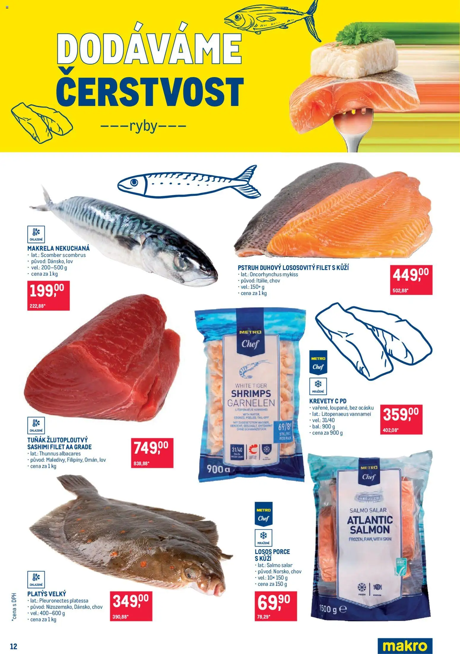 Makro leták - Pro milovníky jídla od 06.05.2026 | Strana: 12 | Produkty: Tiger, Ryby, Makrela, Filet