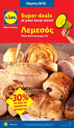 Lidl Φυλλάδιο Λεμεσός - Ηλία Καννάουρου 61 σε ισχύ από 29/10/2026