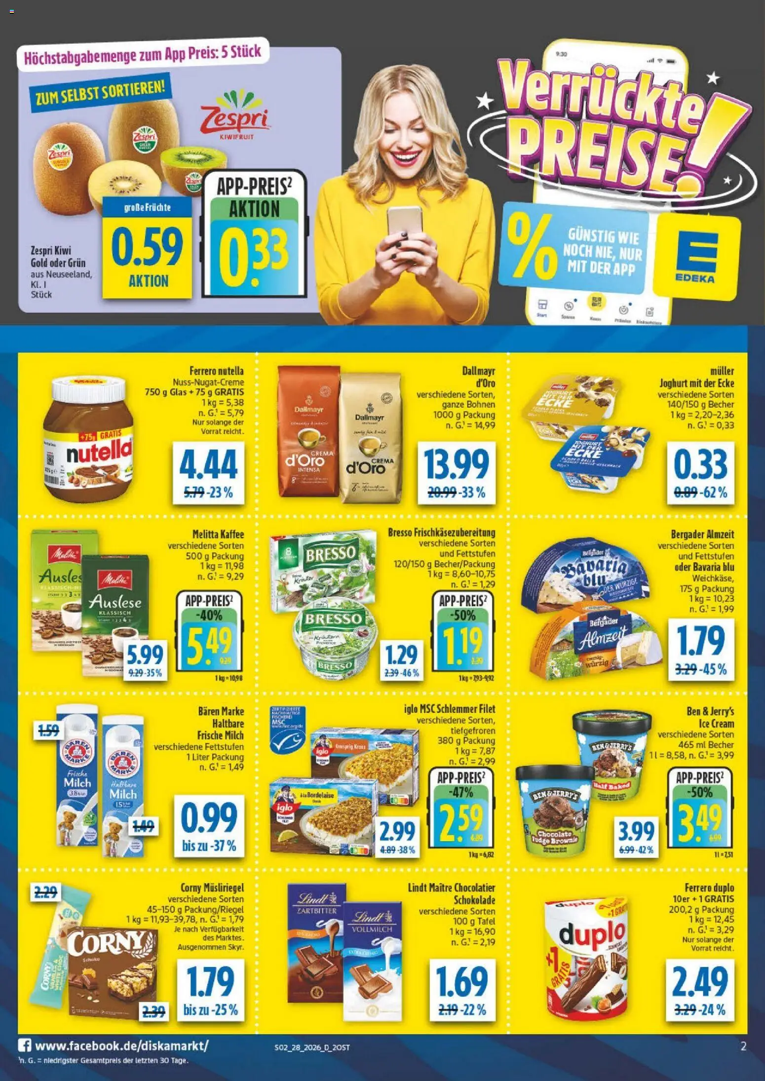 Diska - Diska Angebote Bayern KW28 – gültig ab 06.07.2026 | Seite: 6 | Produkte: Melitta, Milch, Bresso, Ben & Jerry's