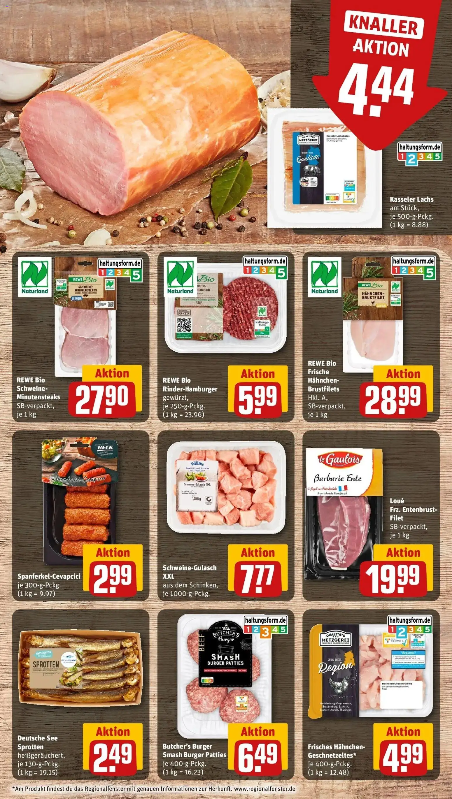 REWE Prospekt ab 12.10.2026 zum Blättern » Angebote | Seite: 7 | Produkte: Hahnchen, Burger, Lachs, Wein