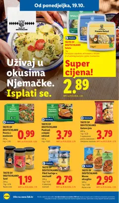 TASTE OF DEUTSCHLAND Senf, Razne vrste, 250 g - Pregled kataloga iz trgovine Lidl, vrijedi od 19.10.2026 | Stranica: 20