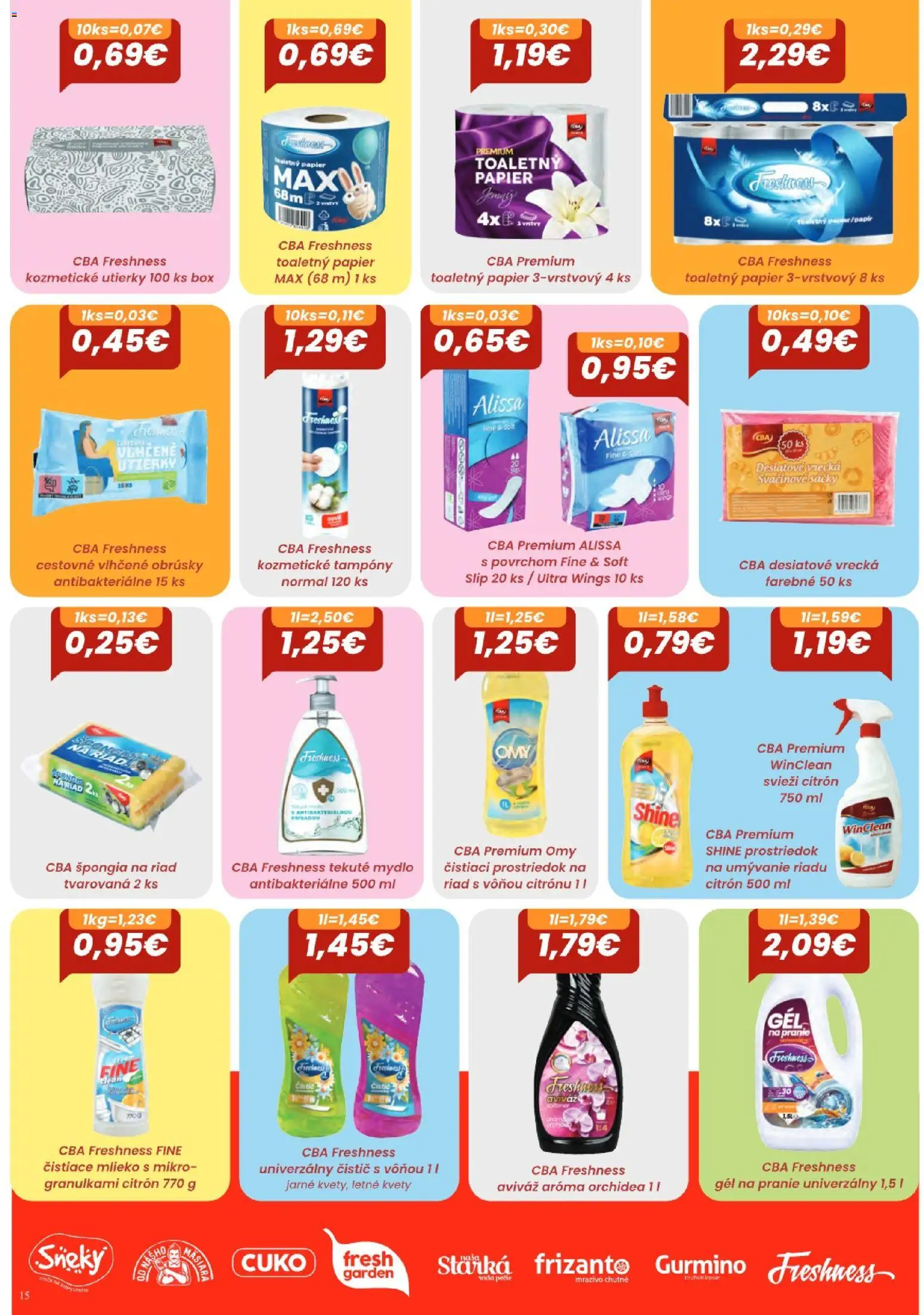 Nové KARMEN CBA akcie – leták je platný od 03.09.2026 | Strana: 15