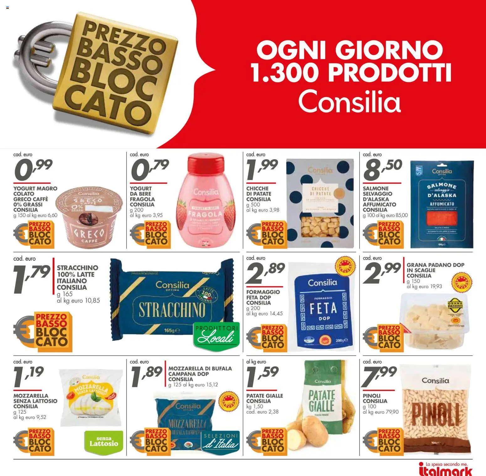 Volantino Italmark del 06.05.2026 | Pagina: 23 | Prodotti: Salmone, Latte, Formaggio, Stracchino