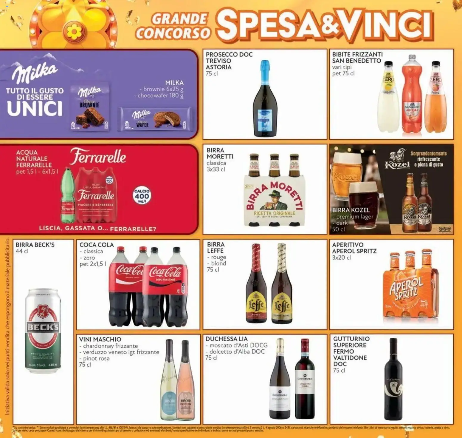Anteprima volantino Conad dal 07/10/2026 prossima settimana | Pagina: 12 | Prodotti: Birra Beck's, Birra Leffe, Bibite, Coca Cola