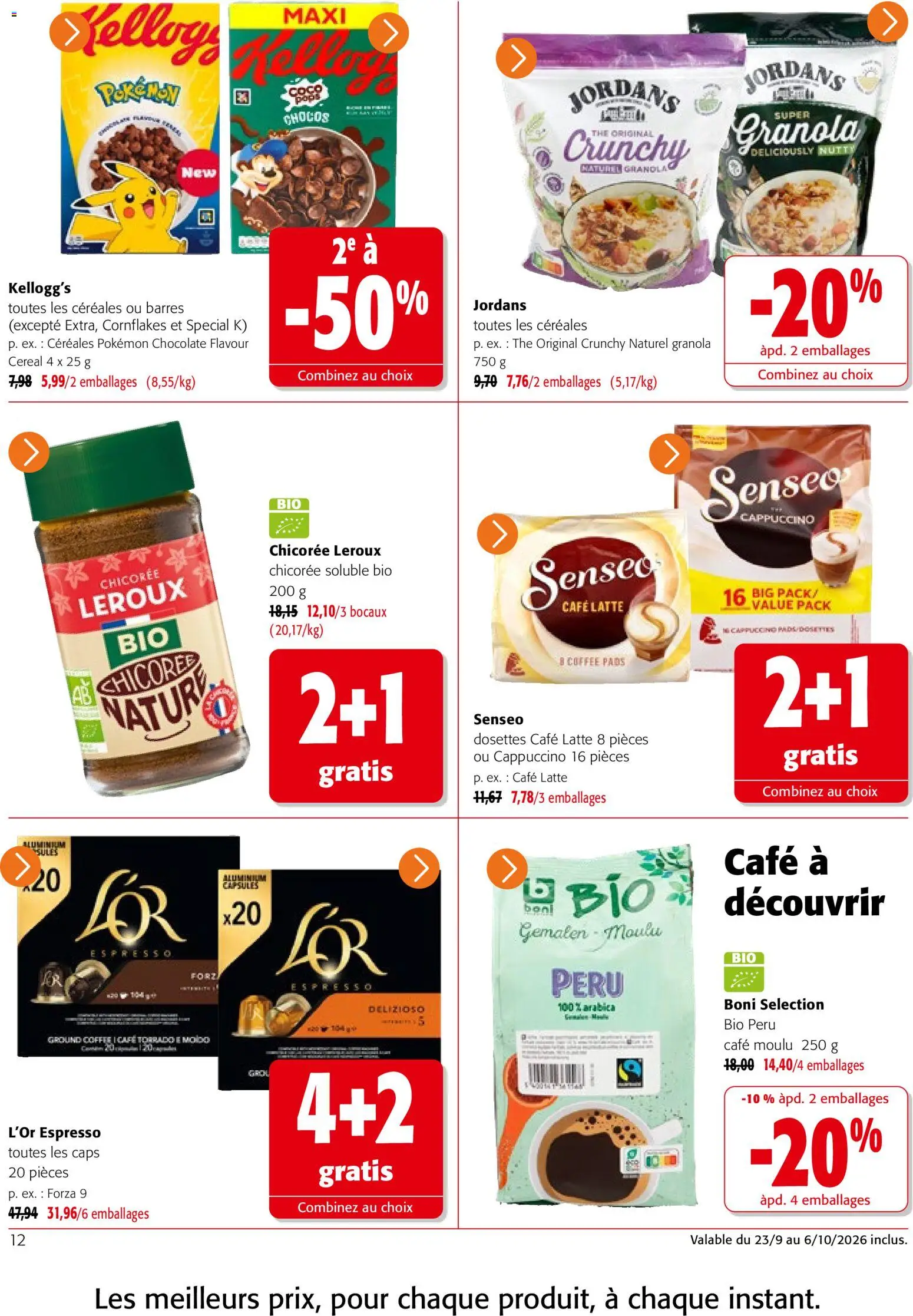 {H1} | Pagina: 12 | Producten: Cornflakes, Capsules, Pads, Cappuccino