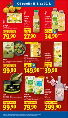 Náhled letáku VITASIA Ledový čaj, 2 l, s limetkou a příchutí yuzu, 1 l = 19,95 Kč od 18.05.2026 | Strana: 15