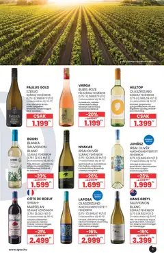 Spar BOR nyár - amely érvényes a következő dátumtól: 2026.07.01. | Oldal: 3 | Termékek: Alkohol, Fehérbor, Vörösbor